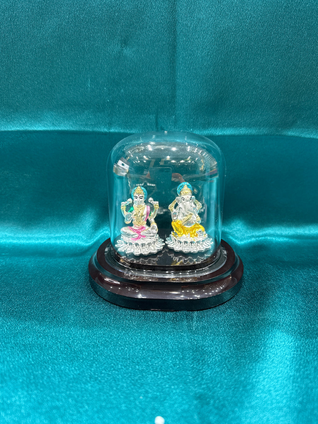 Pure Silver Lakshmi Ganesh ji Idol (Murti)