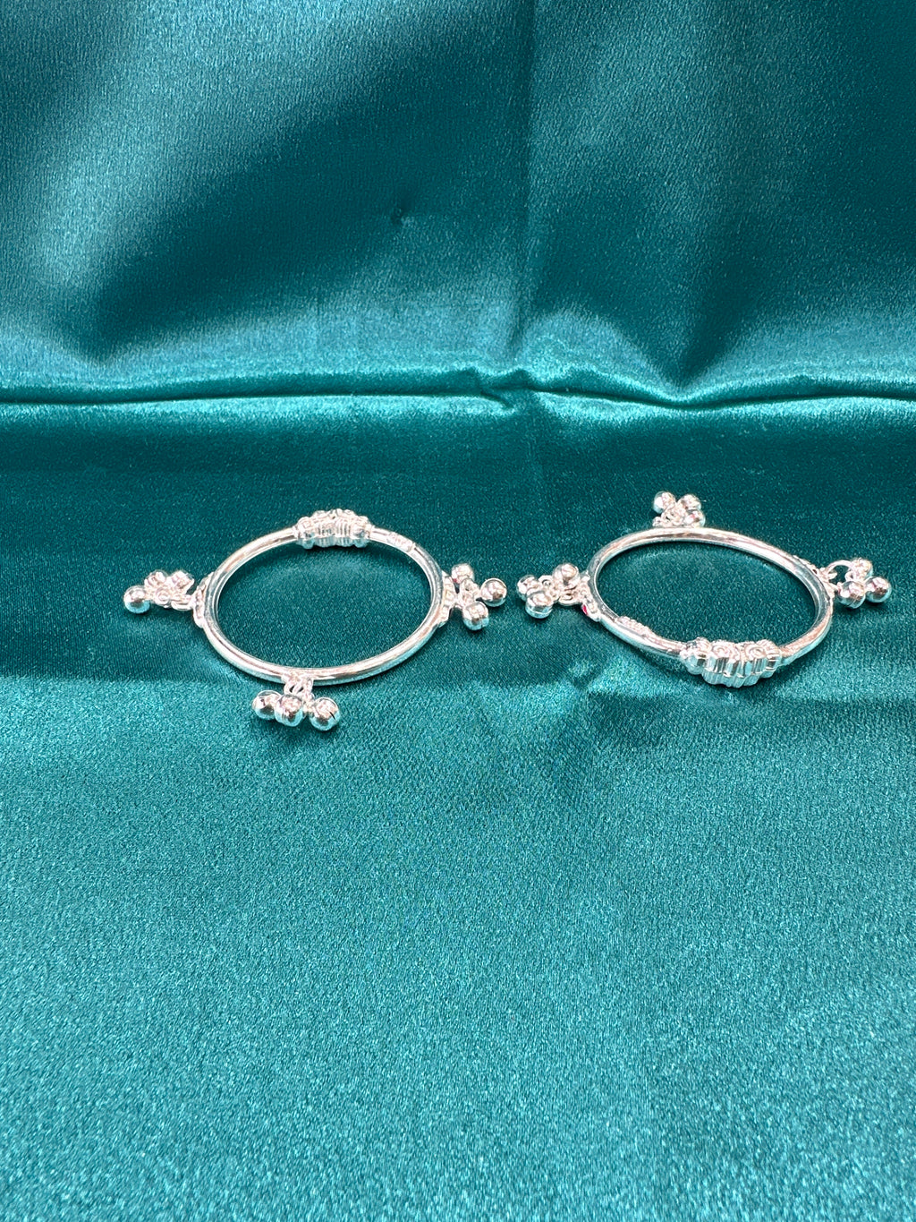 Fancy Silver baby bangles