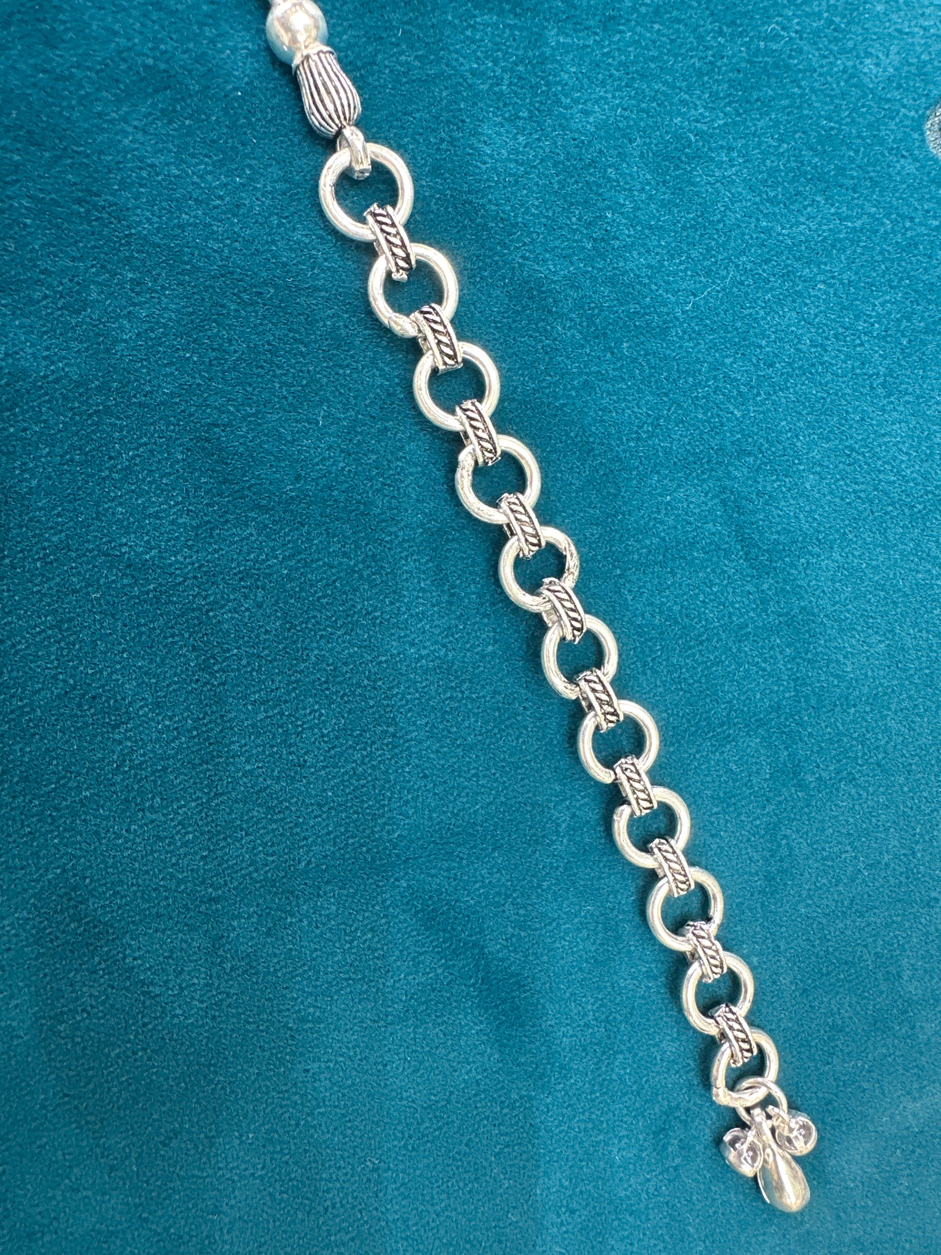 Waist belt in silver