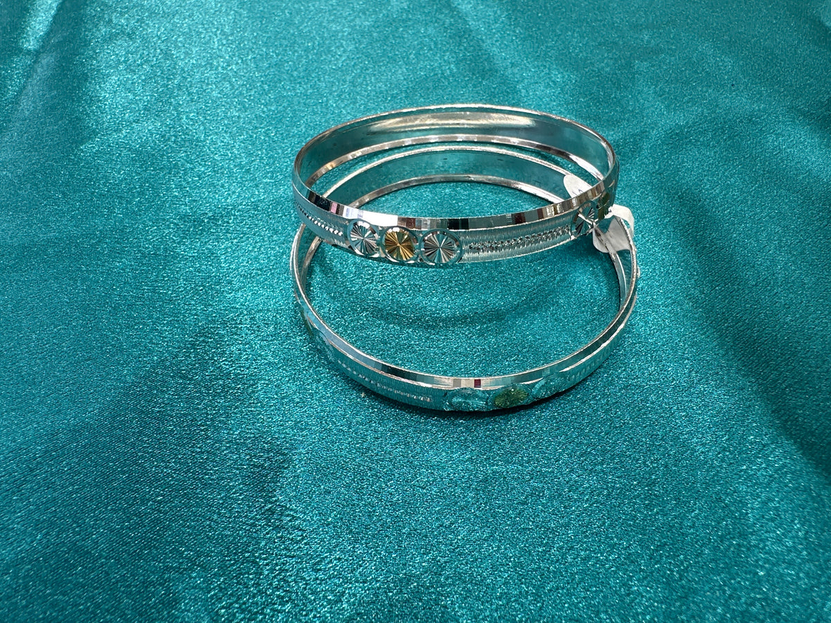 Designer Silver Bangles