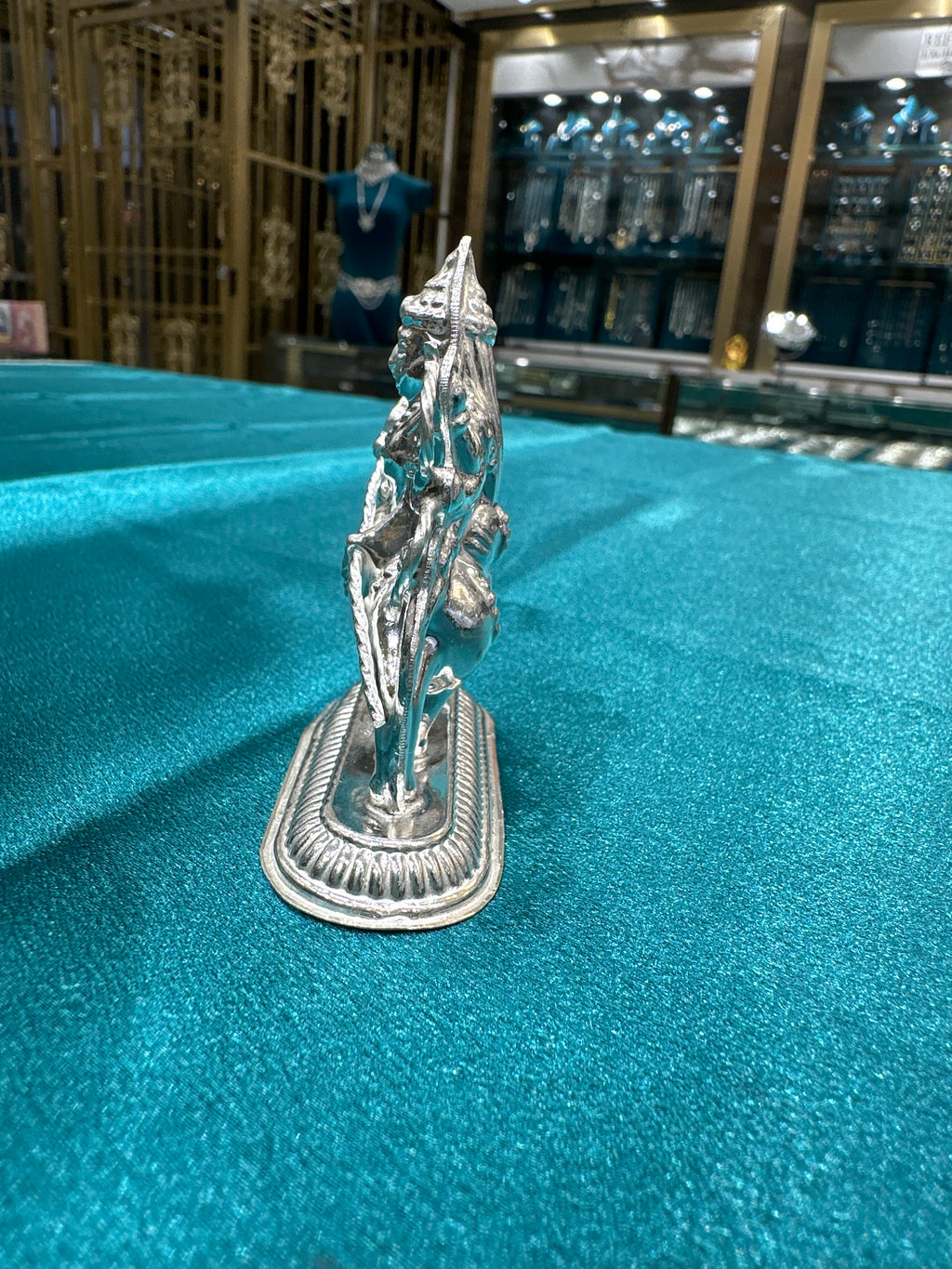 Silver Sherawali Mata Ji Idol