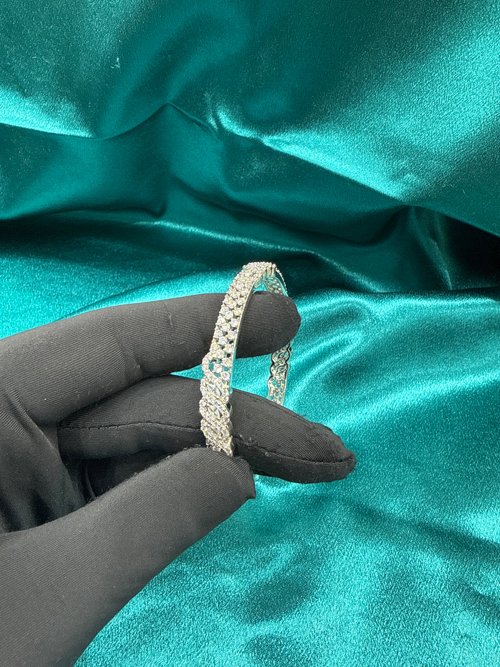 Designer Silver Bangle (Single)