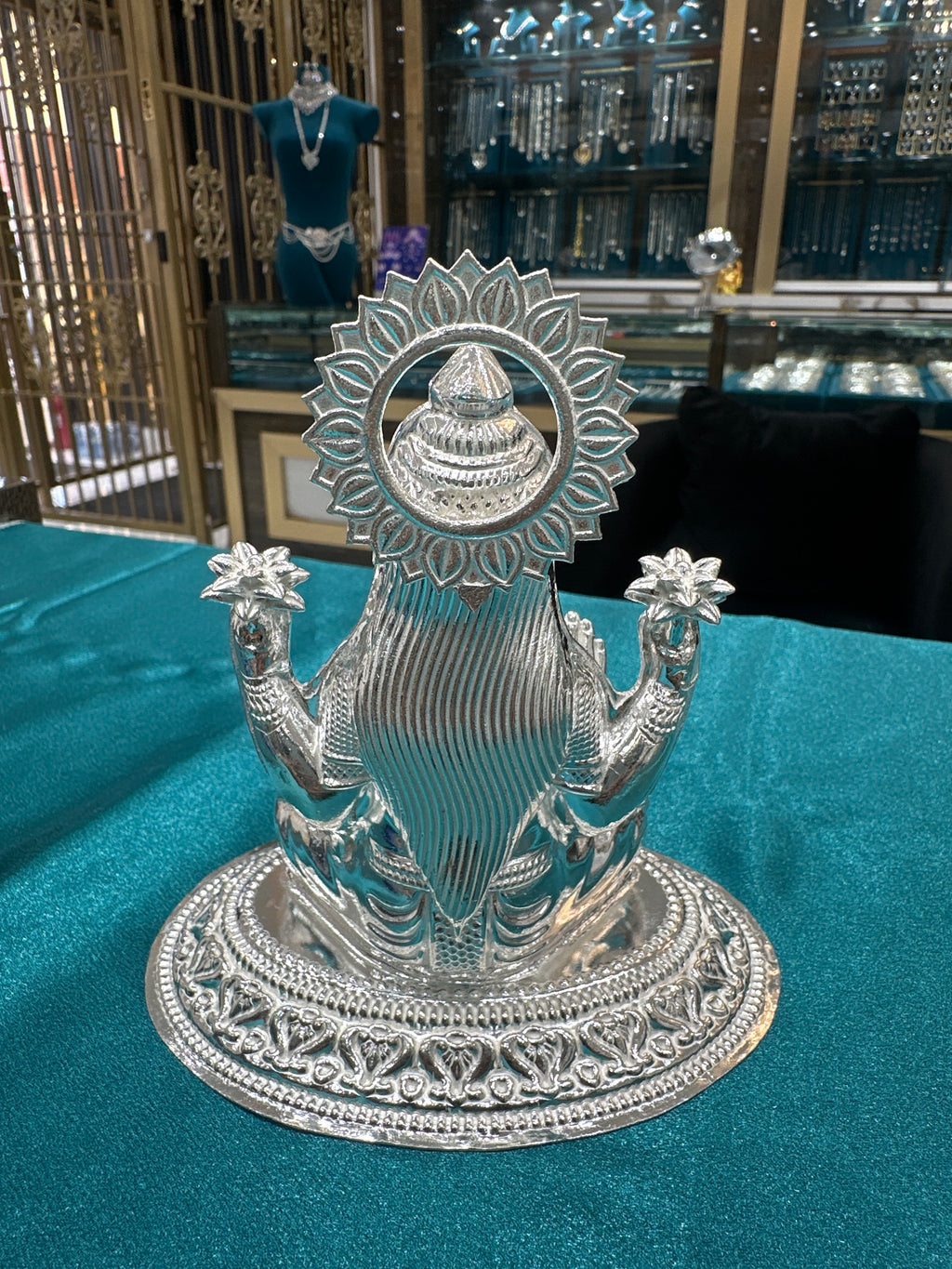 Silver Lakshmi Ji Idol