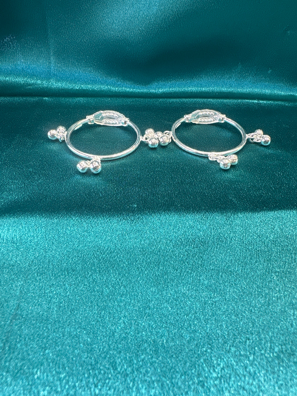 Fancy Silver baby bangles