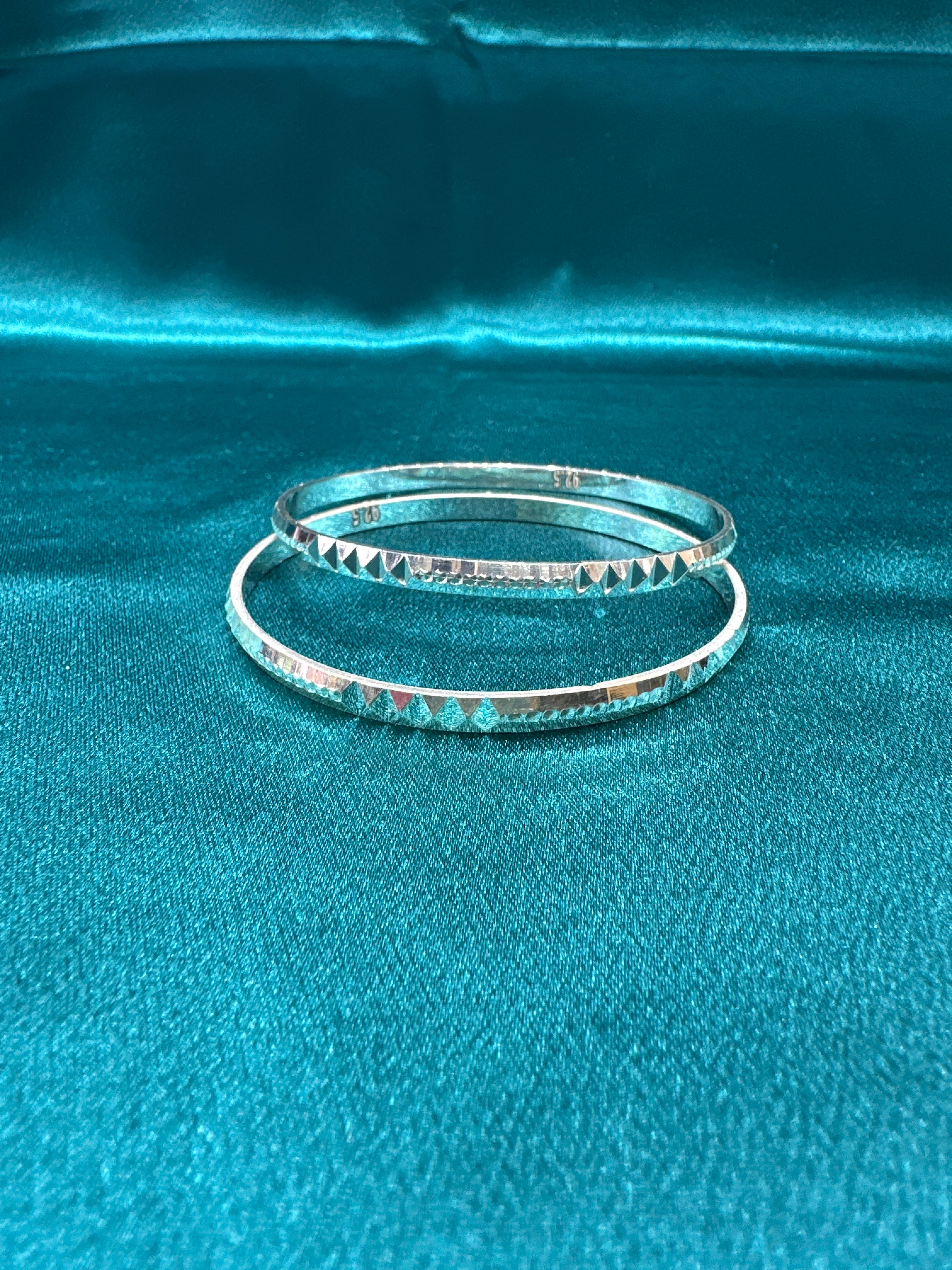 Designer Silver Bangles