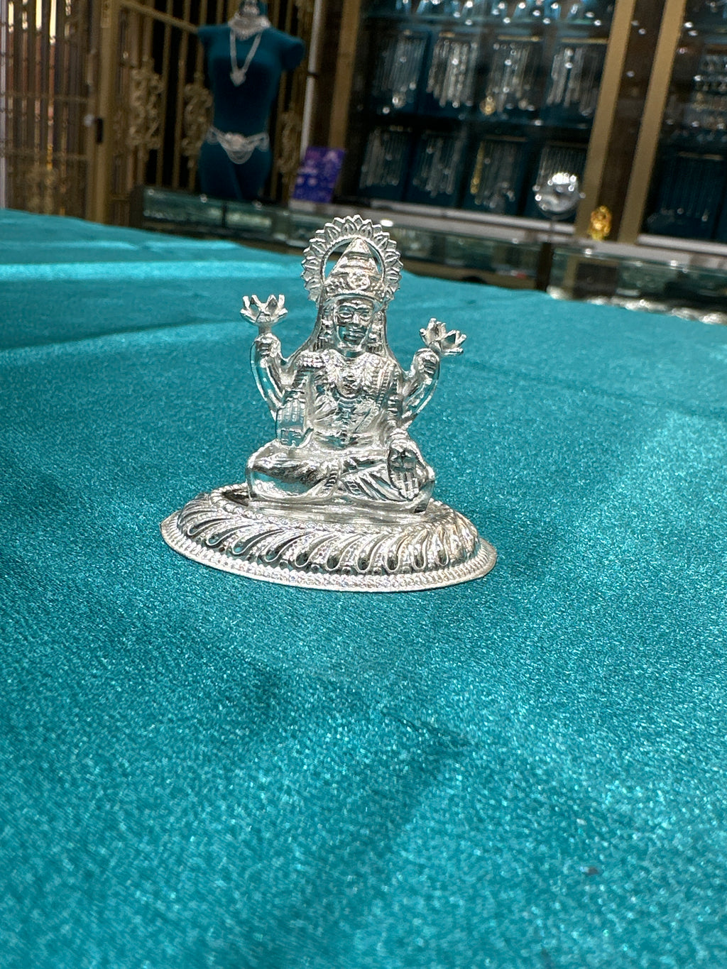 Silver Lakshmi Ji Idol
