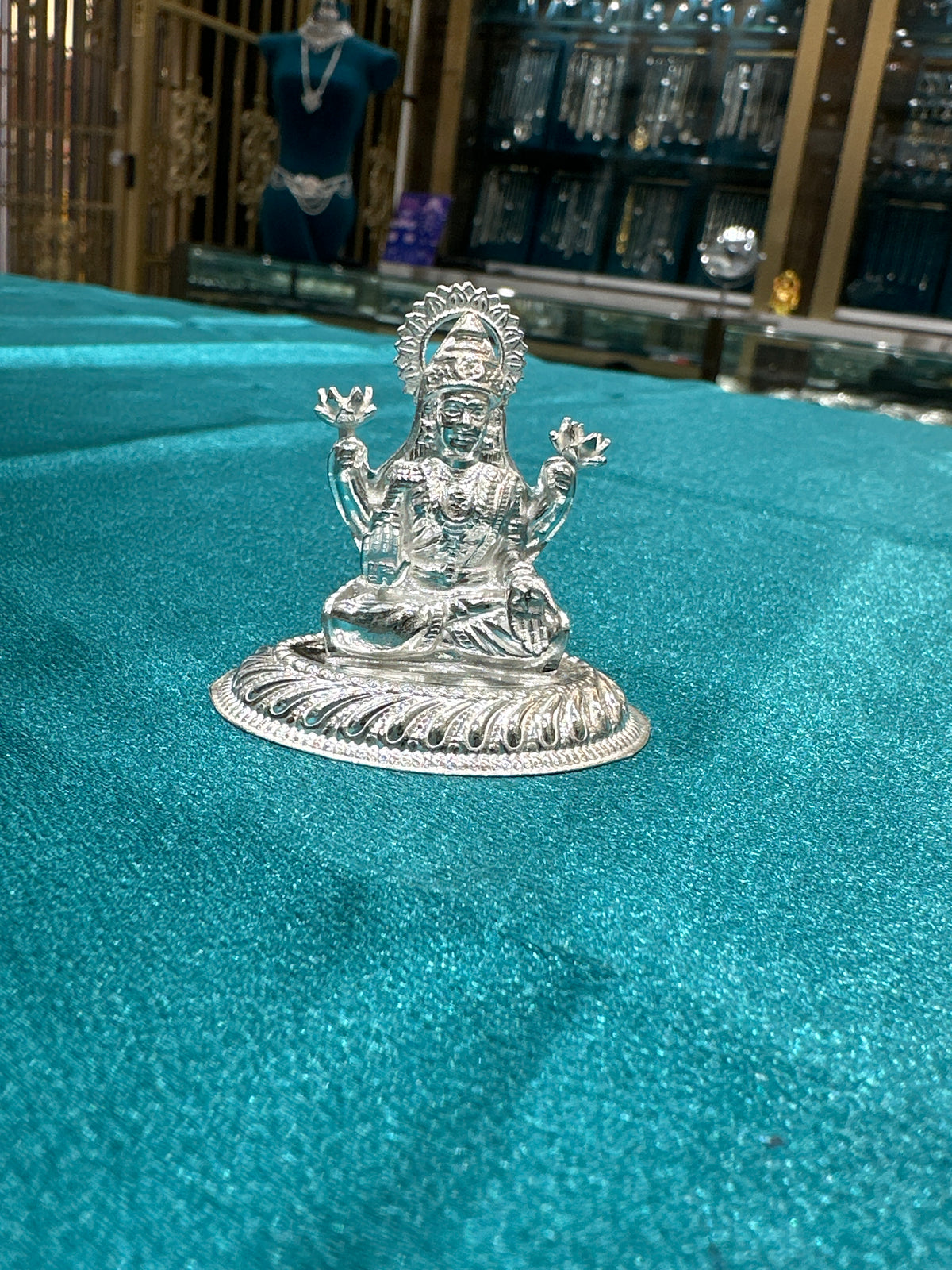 Silver Lakshmi Ji Idol