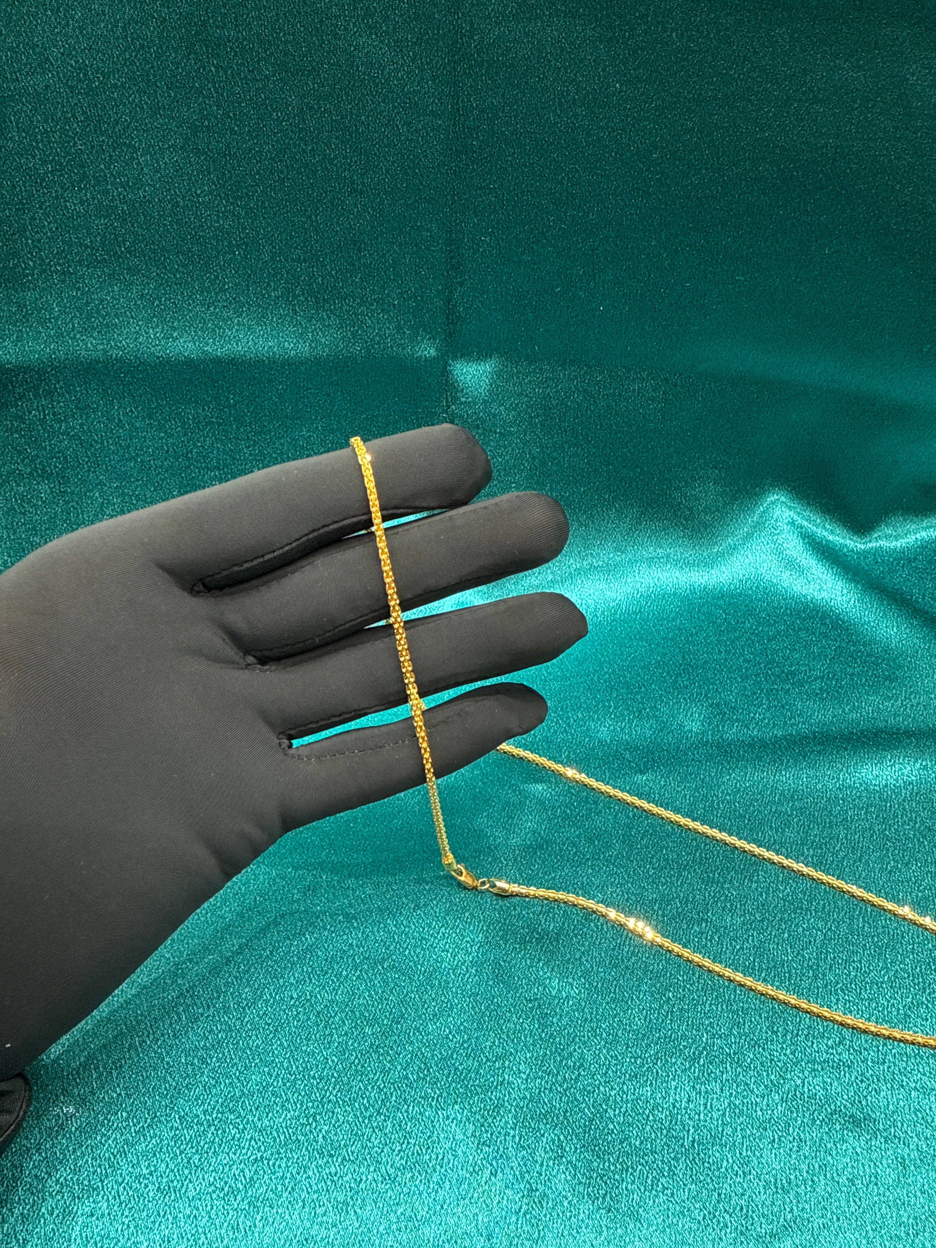 22K Gold Chain (Paperclip Design)