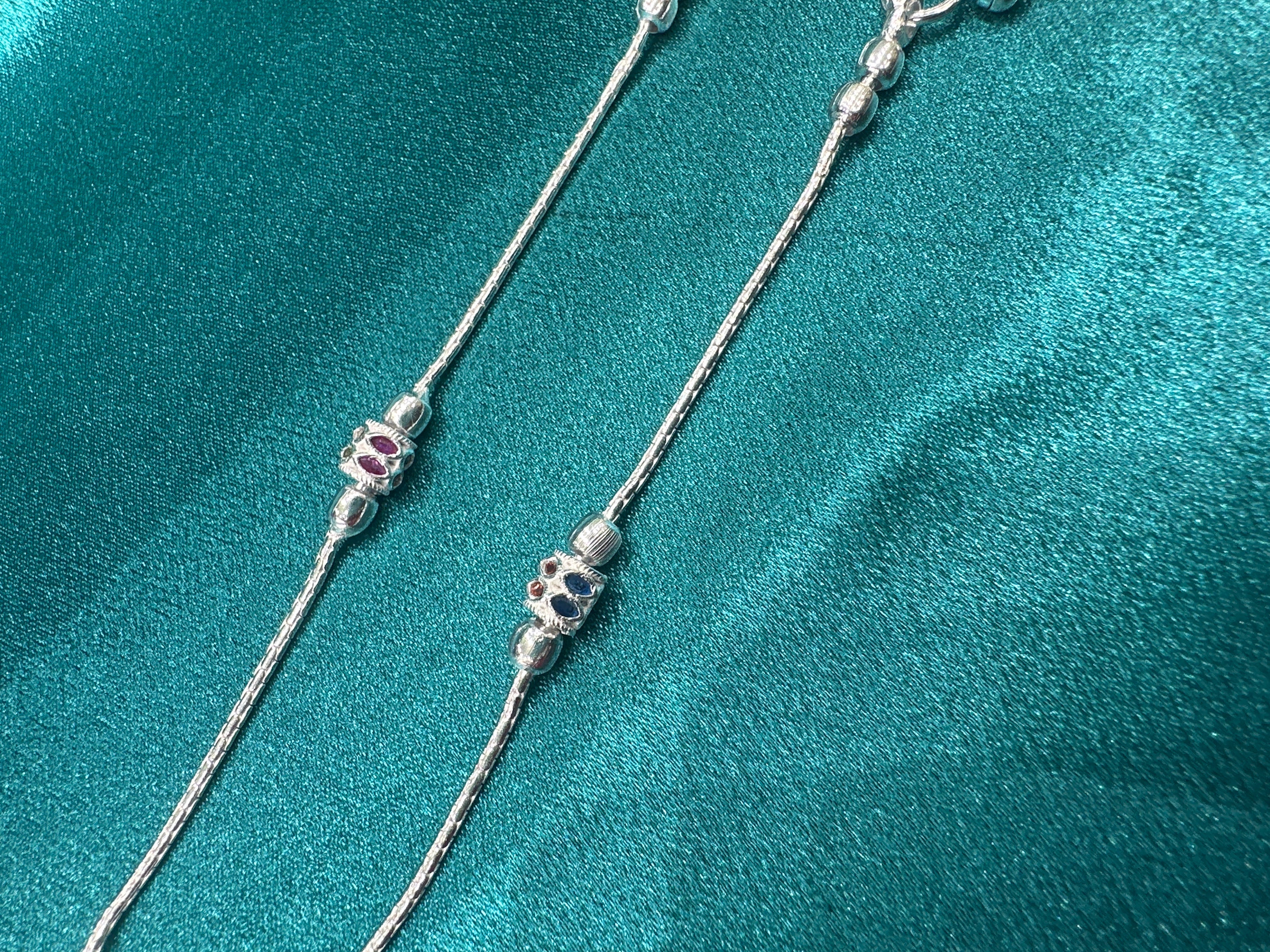 Fancy Silver baby anklet(Size: 2-3 year old)