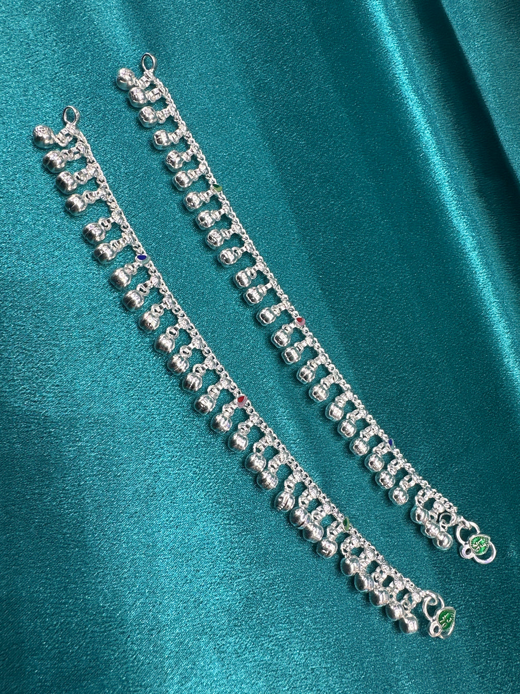 Fancy Silver baby anklet(Size: 6-9 year old)