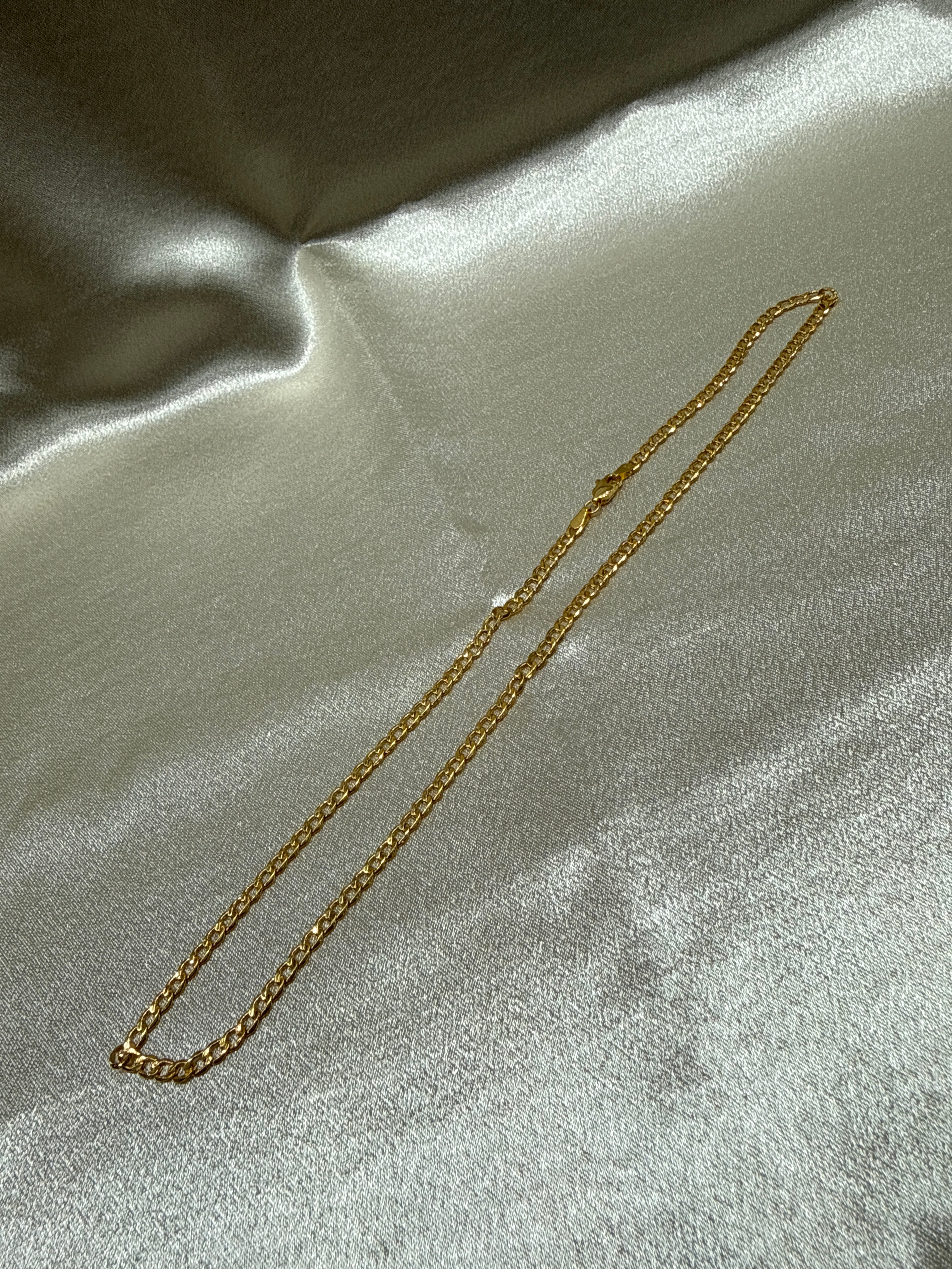 22K Gold Chain (Light Weight Cuban Link)