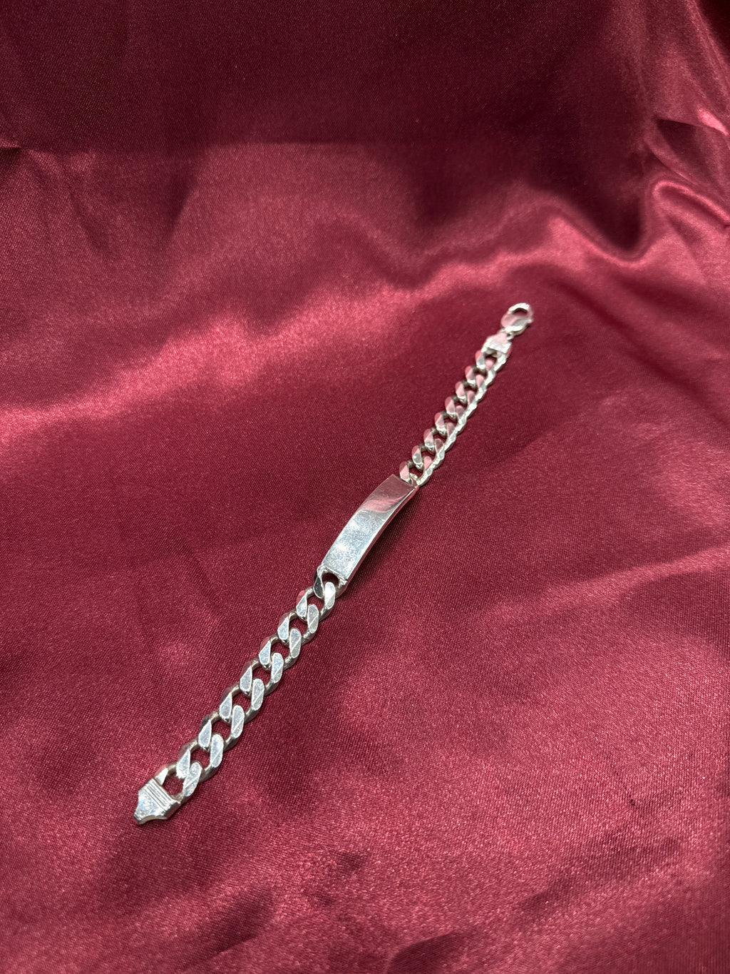 Men’s Plate Cuban Link Silver 925 Bracelet (6mm)