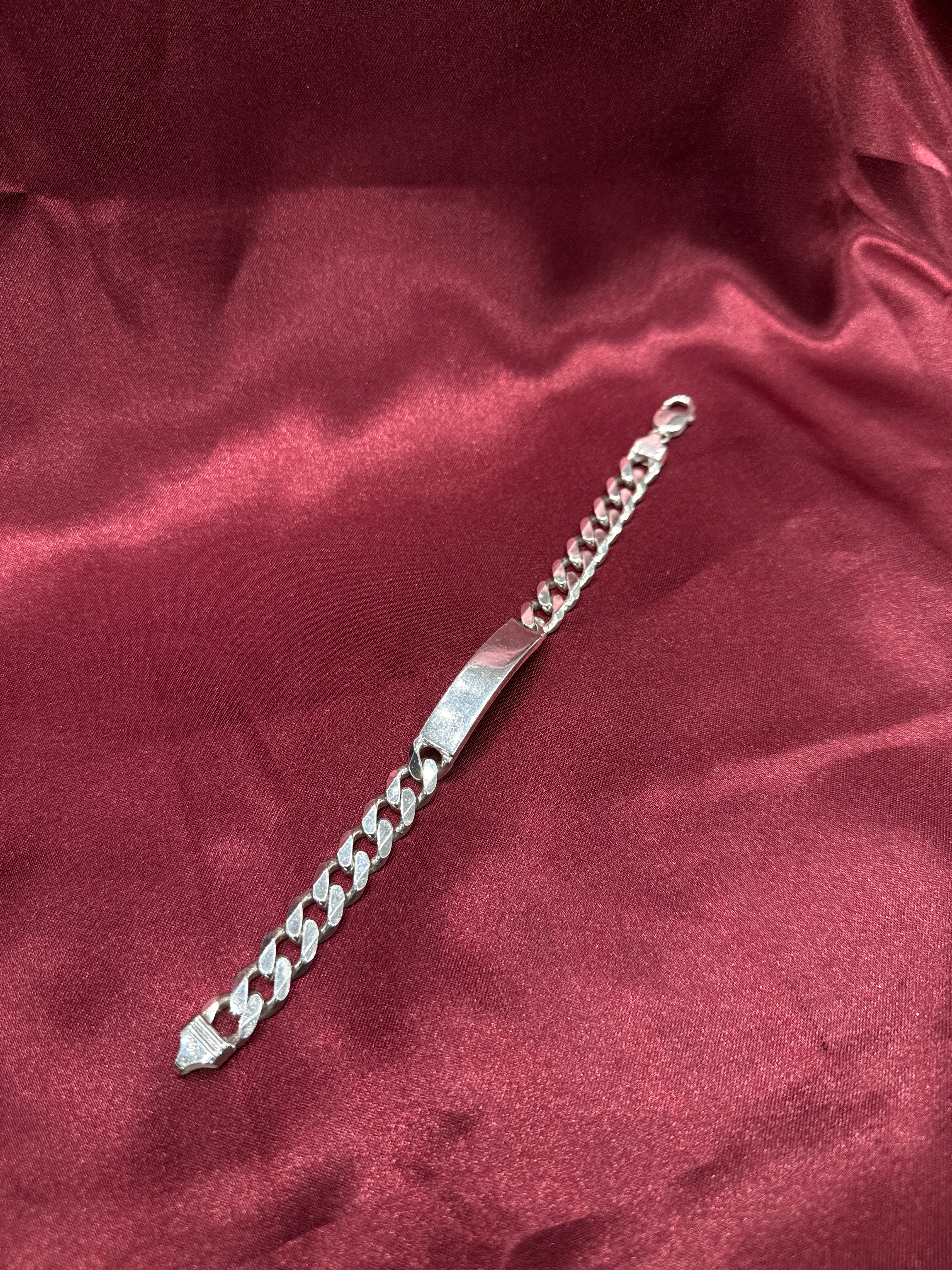 Men’s Plate Cuban Link Silver 925 Bracelet (6mm)