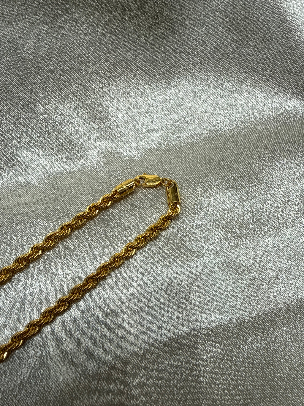 22K Gold Chain (Hollow Rope Design)