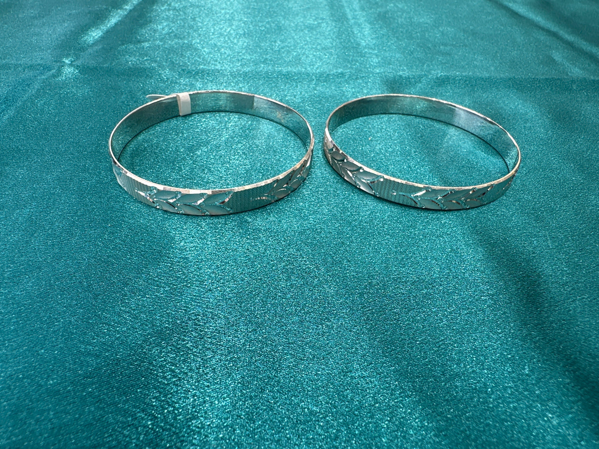 Designer Silver Bangles