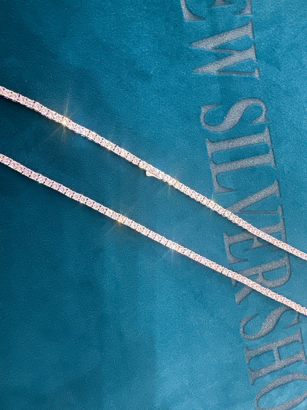 Women’s Fancy Silver 925 Tennis  Chain