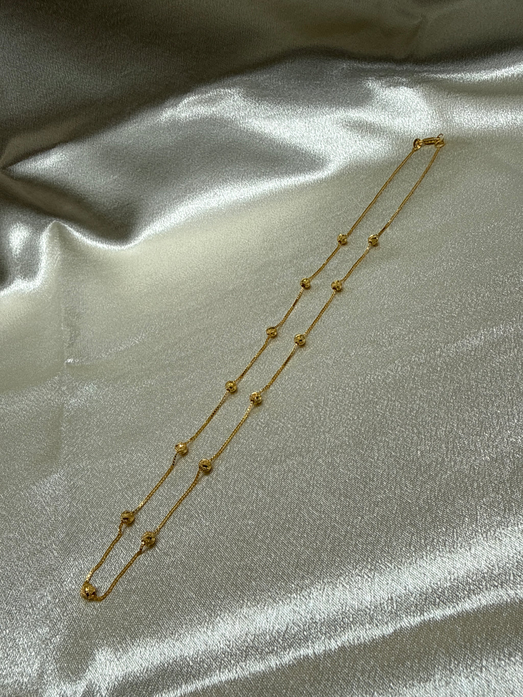 22K Gold Chain (Bead Design)