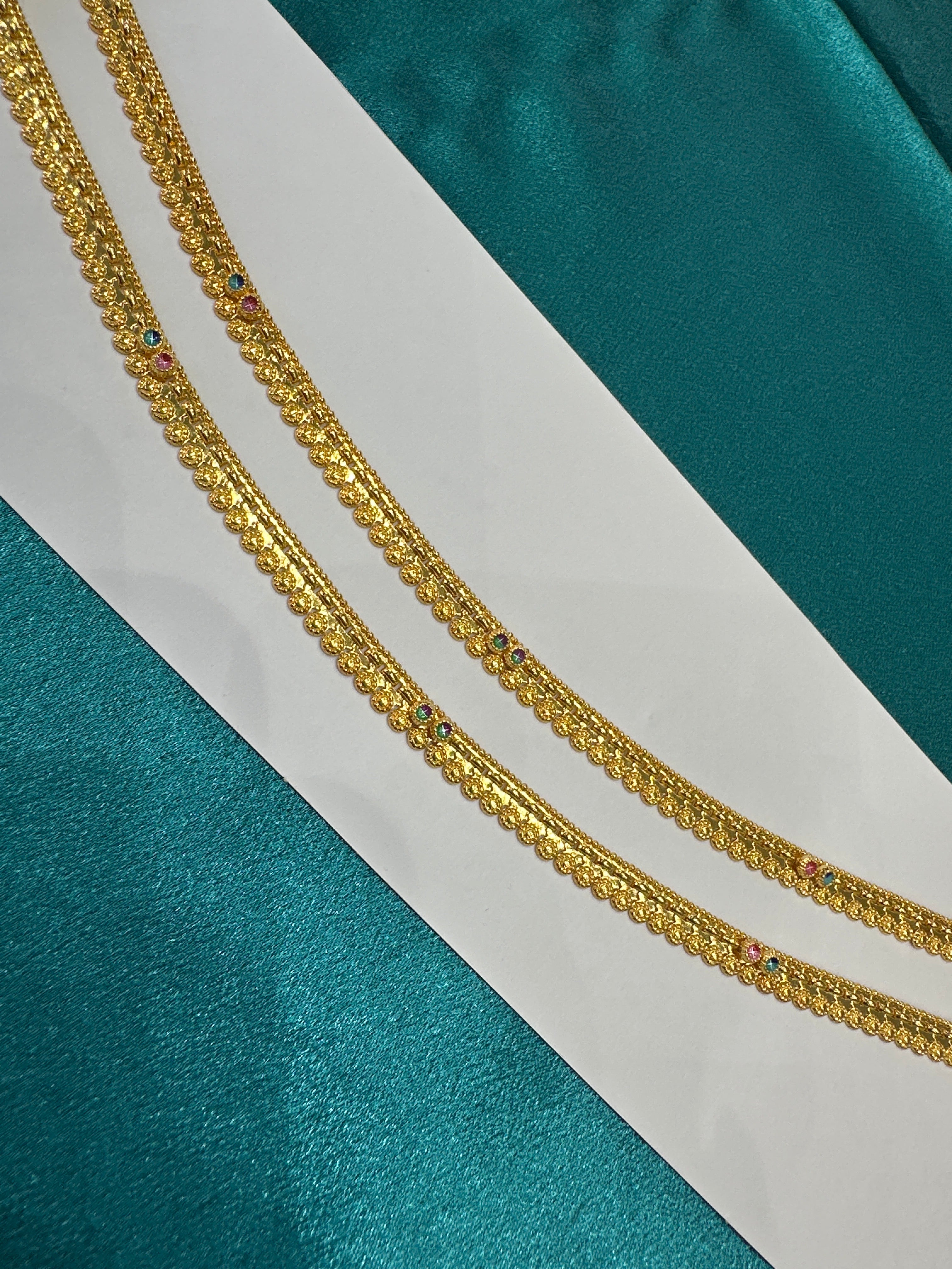 Women’s Fancy/Traditional Silver Gold plated Anklet