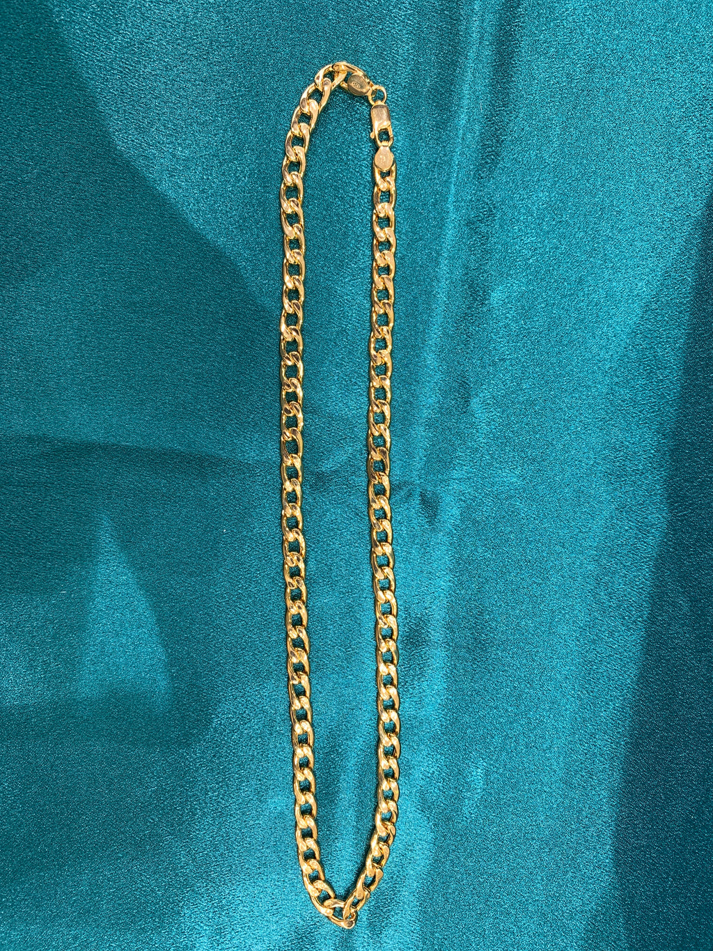 6mm Gold plated holo silver chain