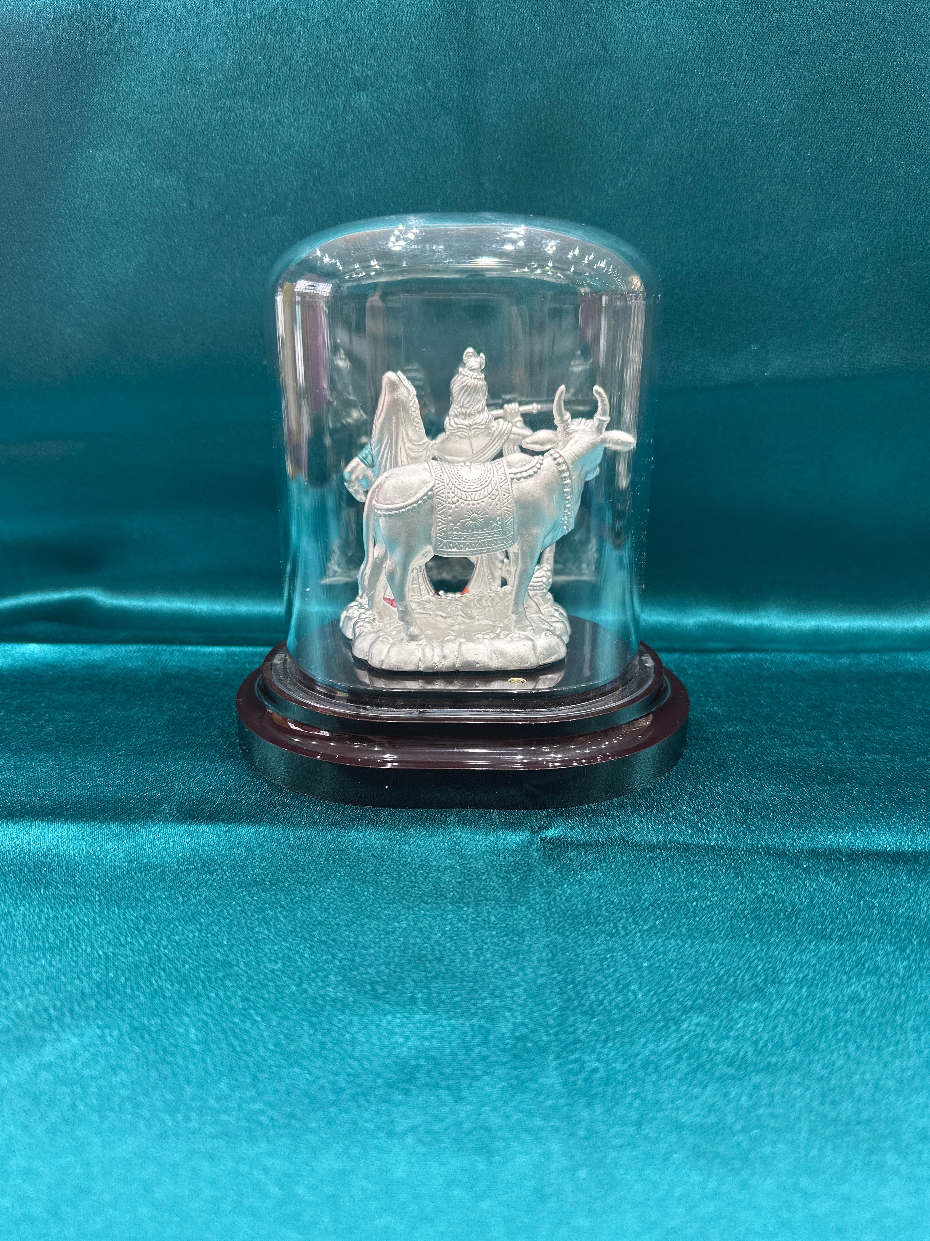 Pure Silver Radha Krishna Ji Idol (Murti)