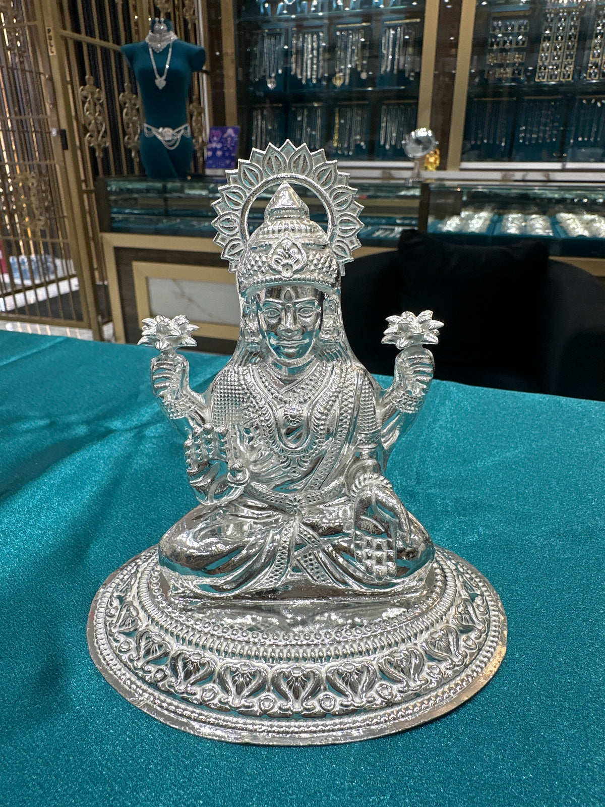 Silver Lakshmi Ji Idol