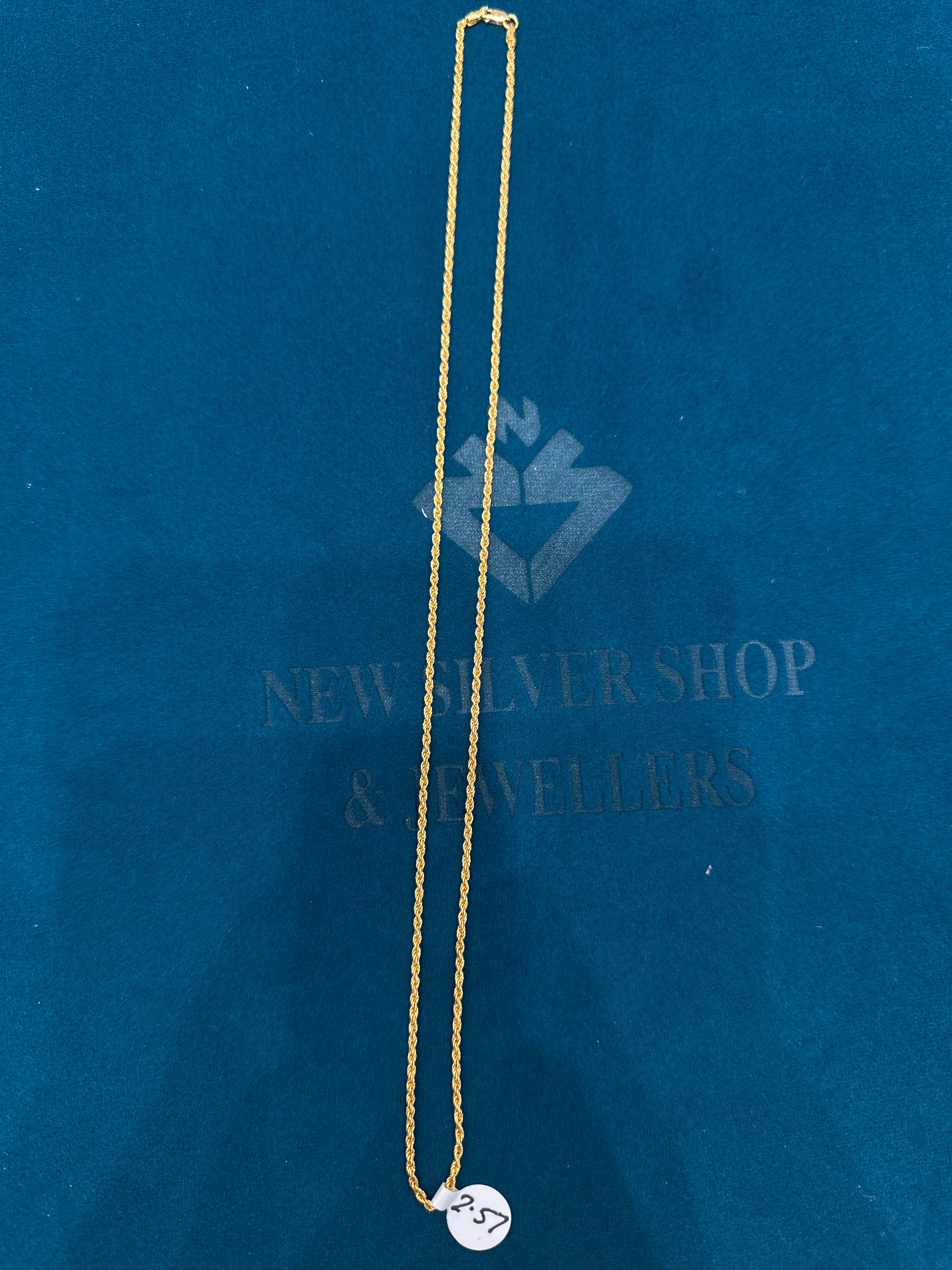 22K Gold Chain (rope design)