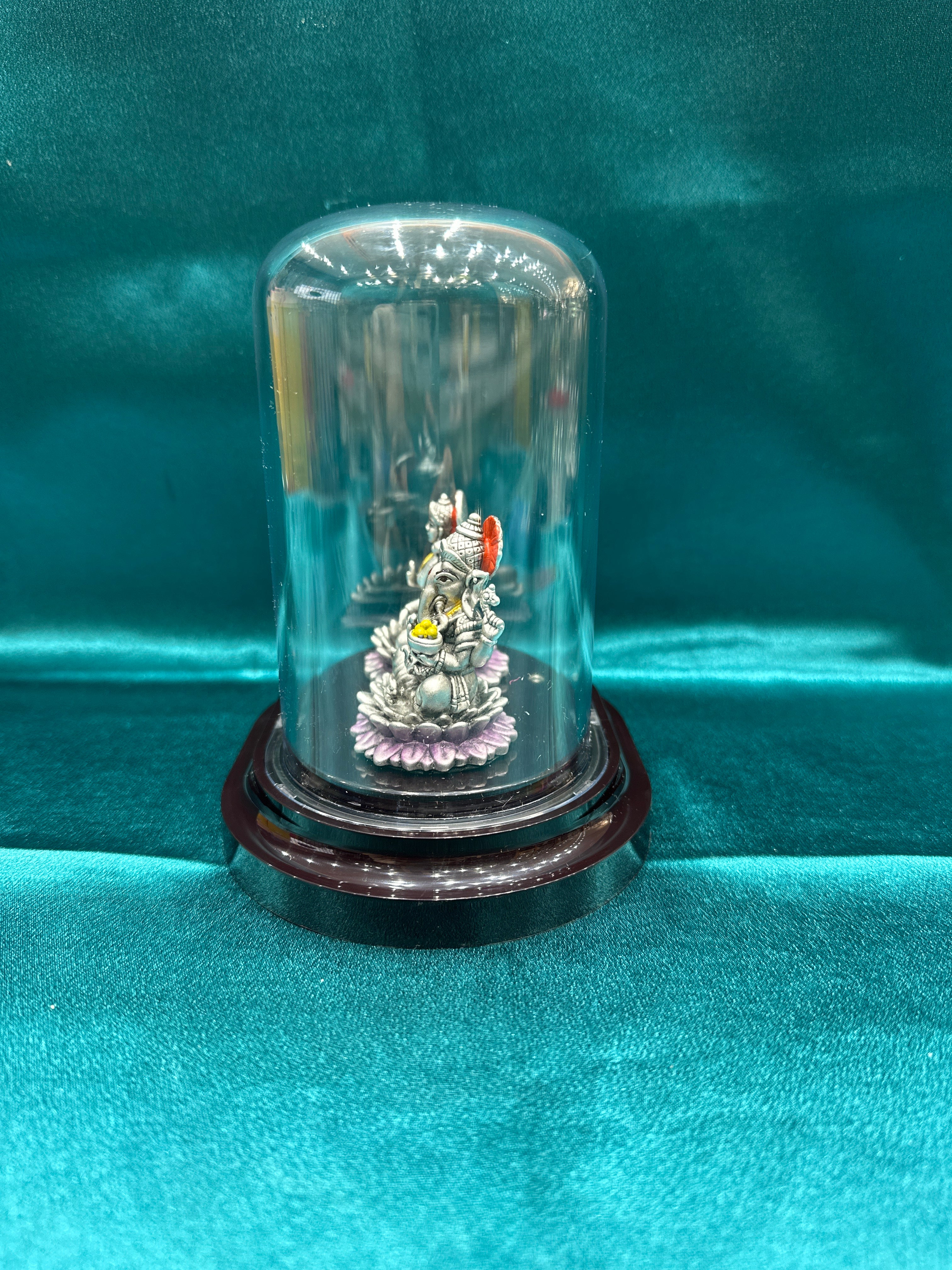 Pure Silver  Lakshmi Ganesh Ji Idol (Murti)