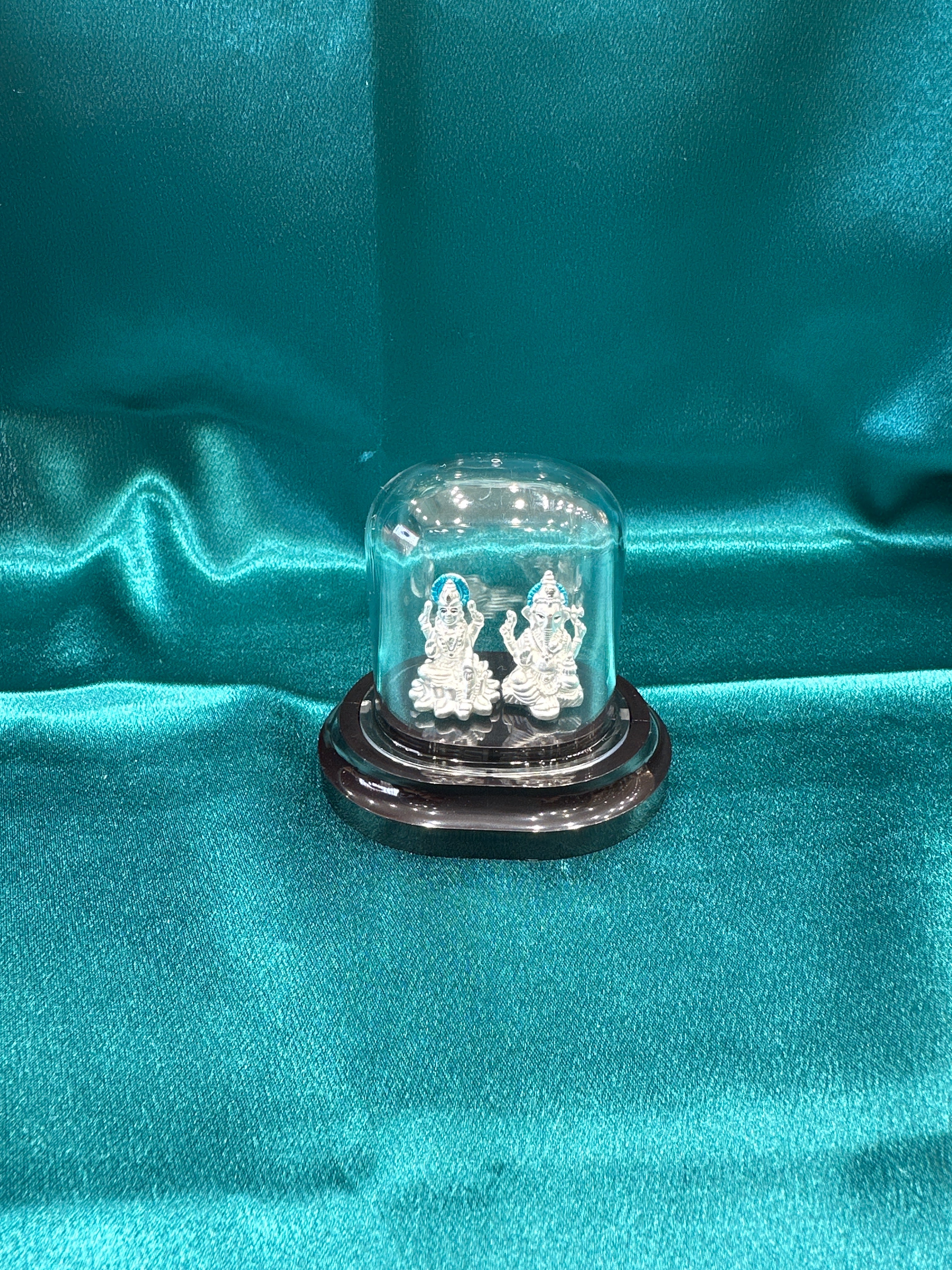 Pure Silver Lakshmi Ganesh ji Idol (Murti)
