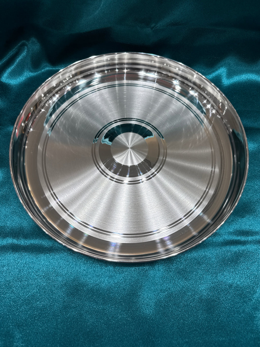 Plain Silver Thali (10 inch)