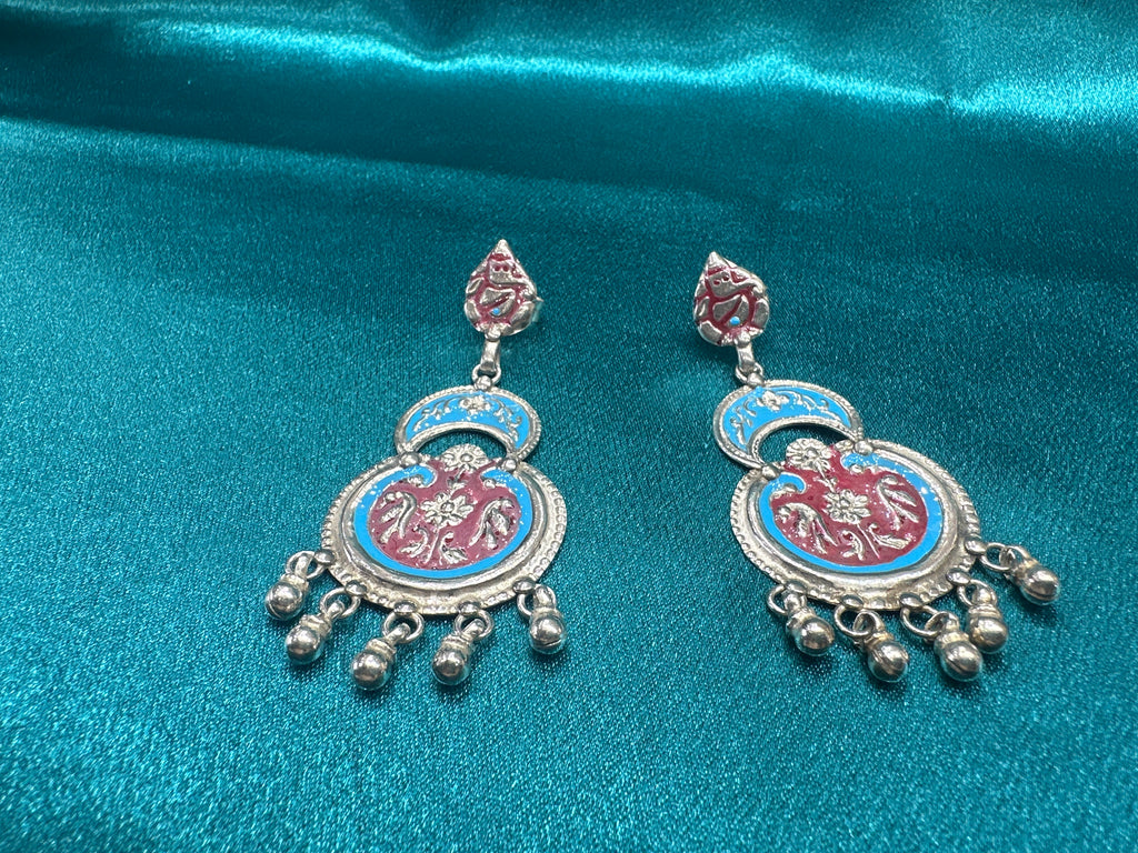 Antique Style Designer Silver Earrings