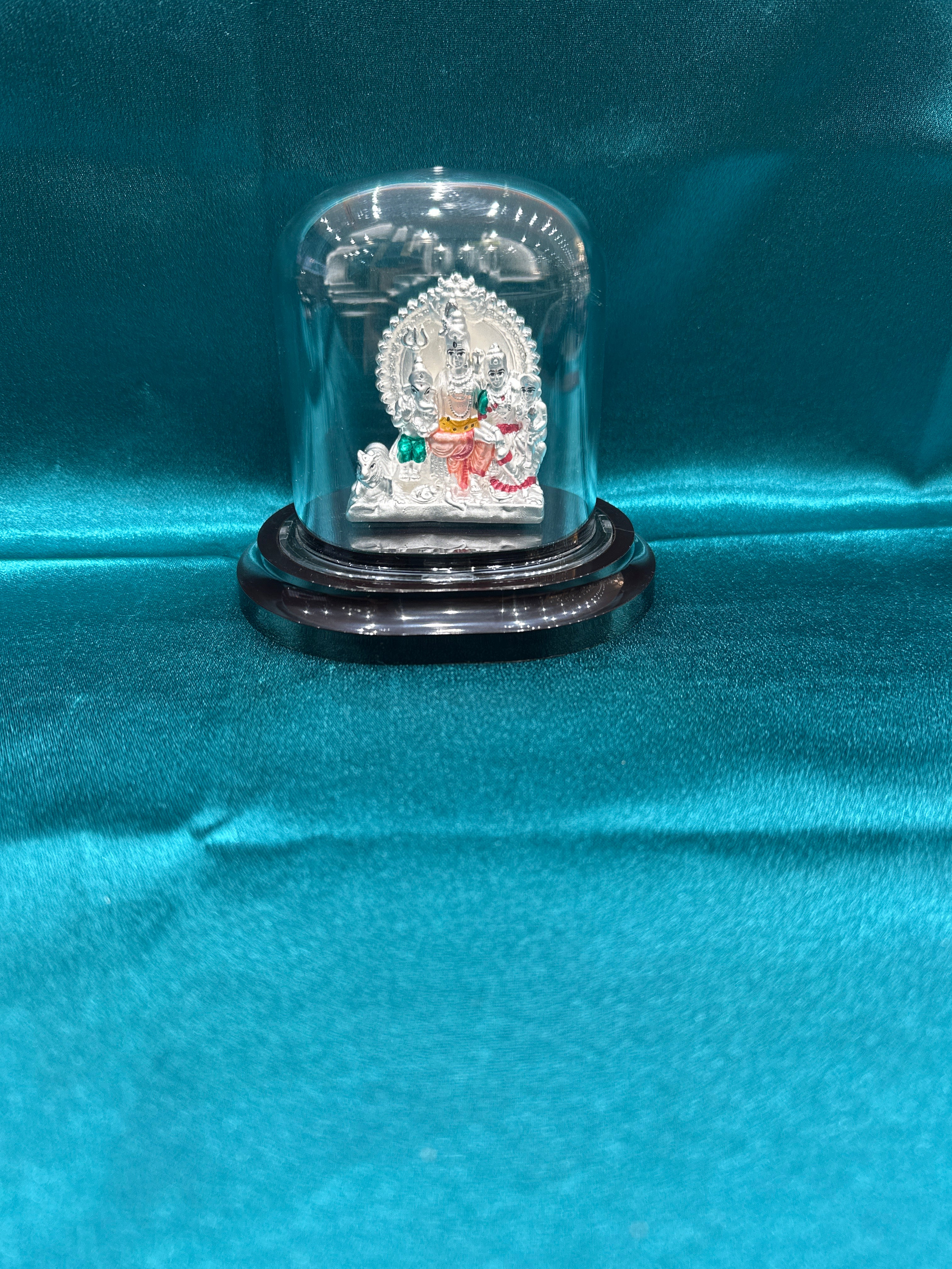 Pure Silver Shiv Family Idol (Murti)