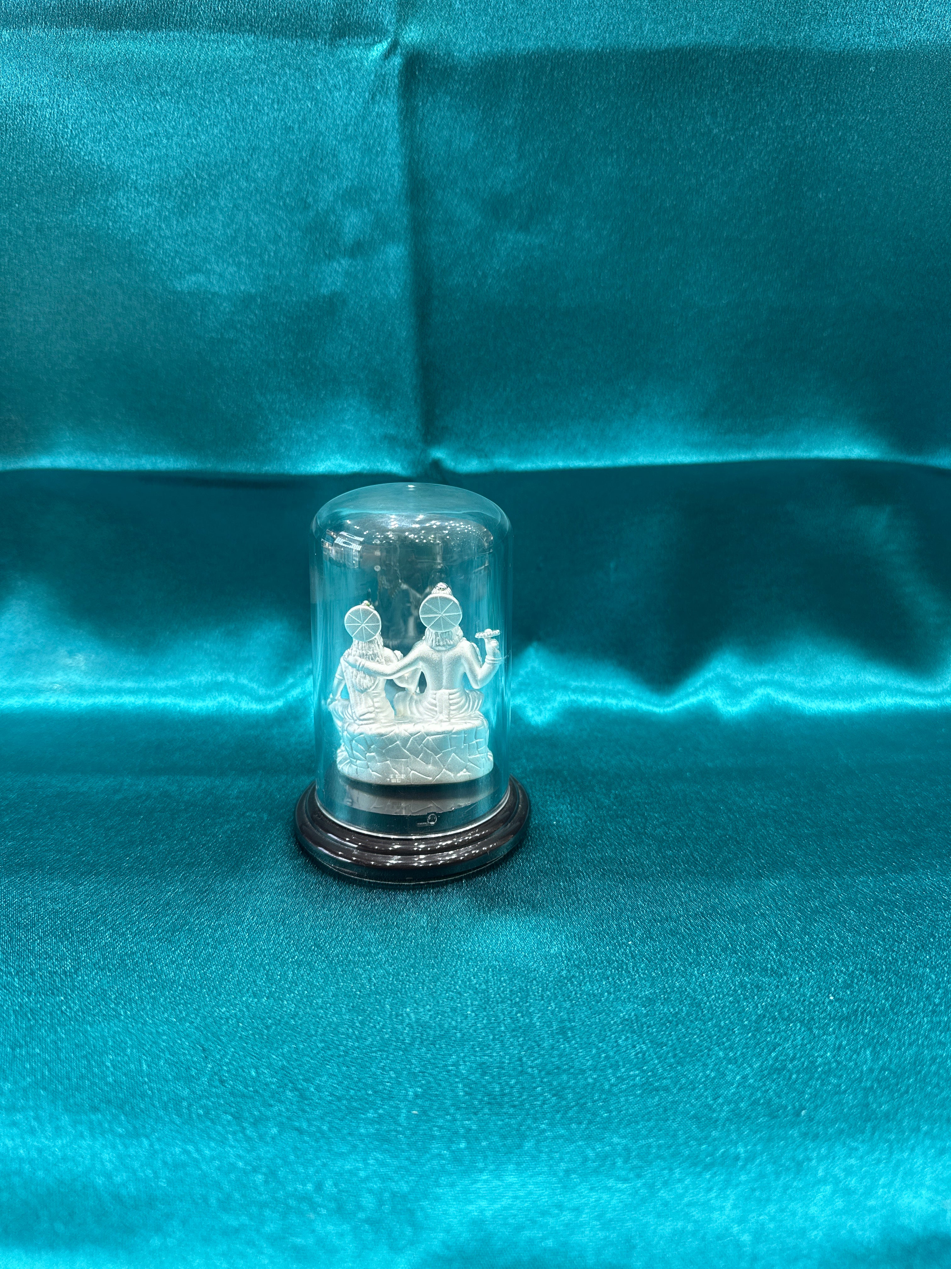 Pure Silver Vishnu Lakshmi Ji Idol (Murti)