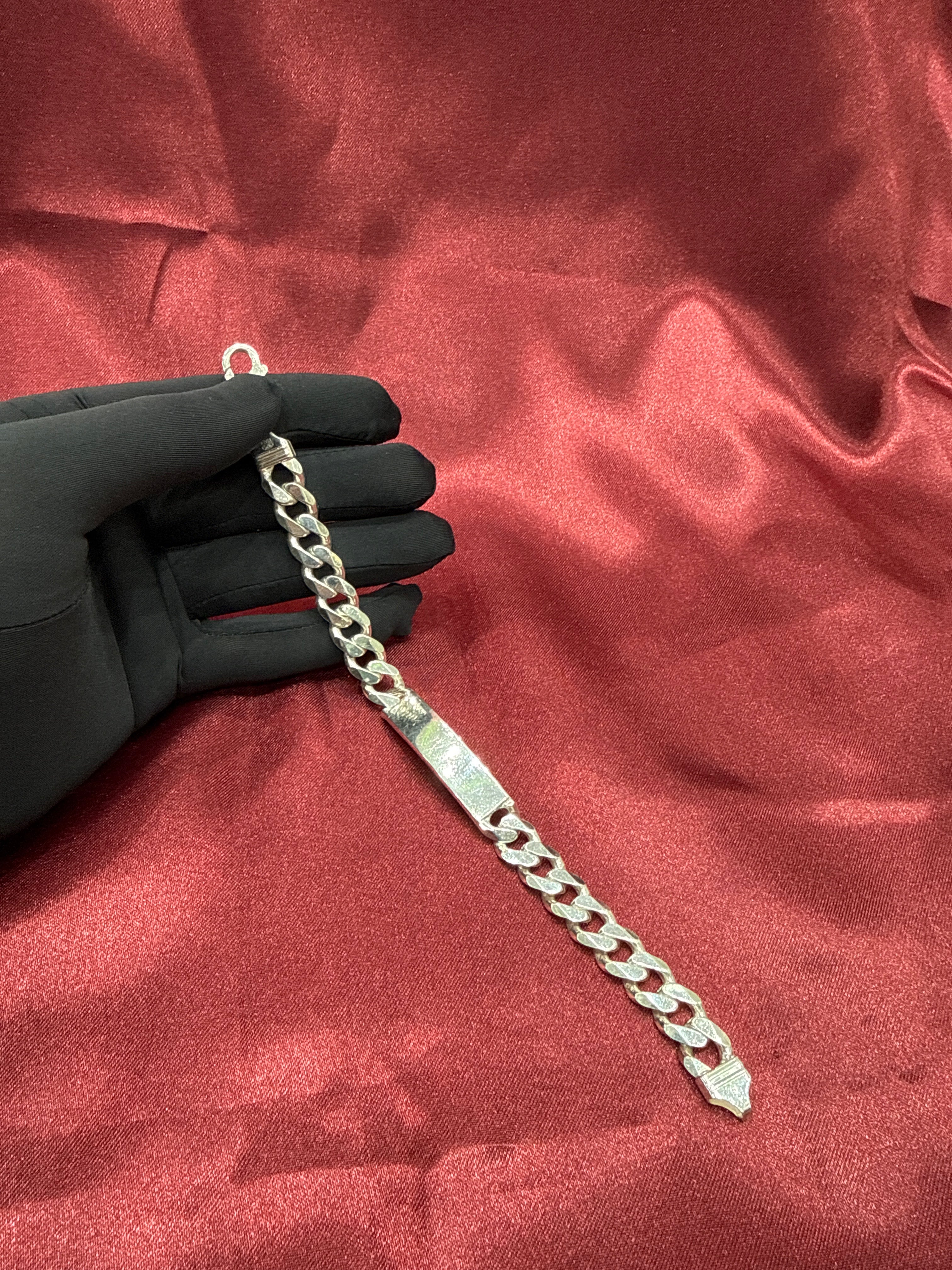 Men’s Plate Cuban Link Silver 925 Bracelet (6mm)