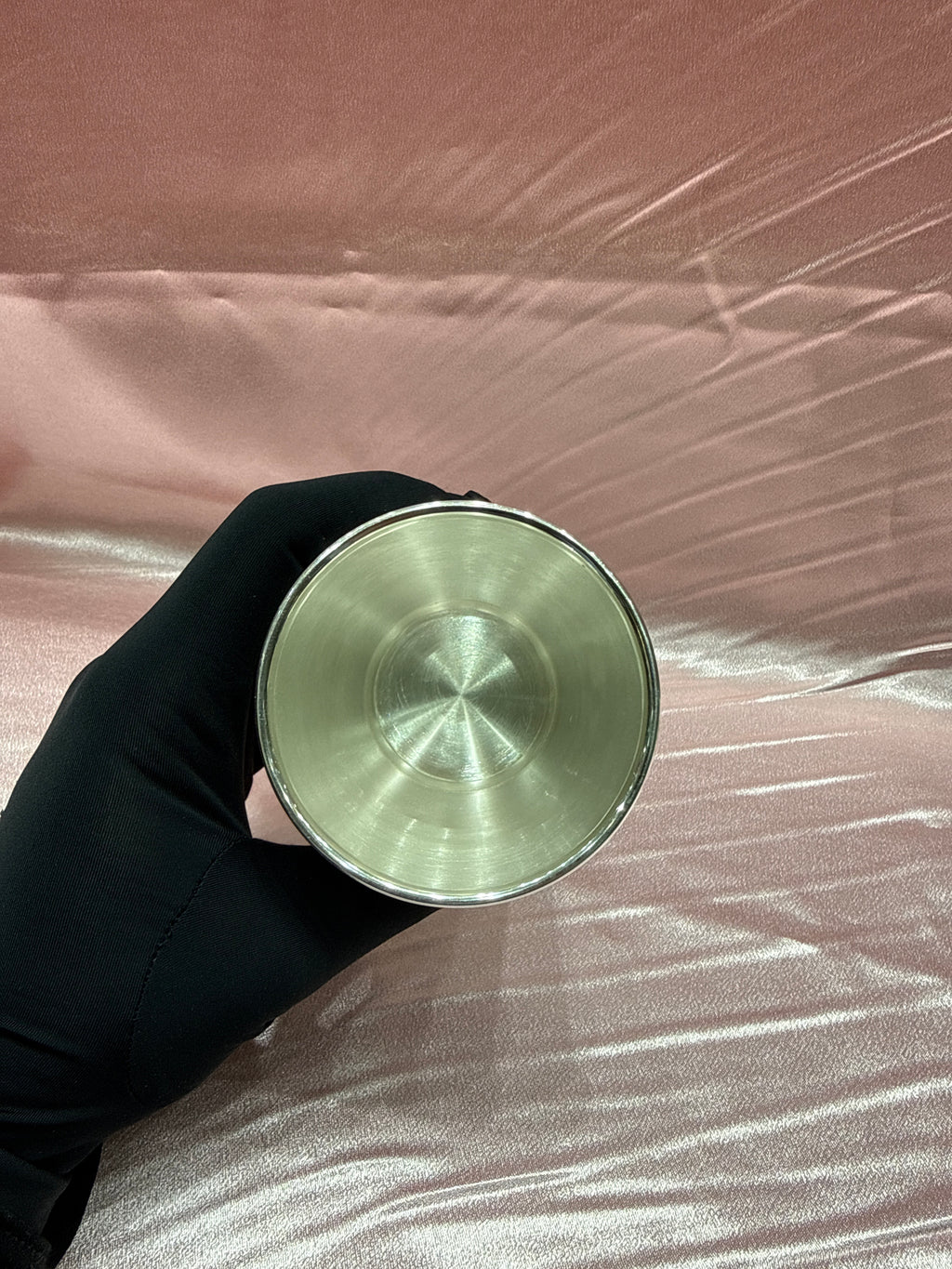 Medium weight plain silver glass