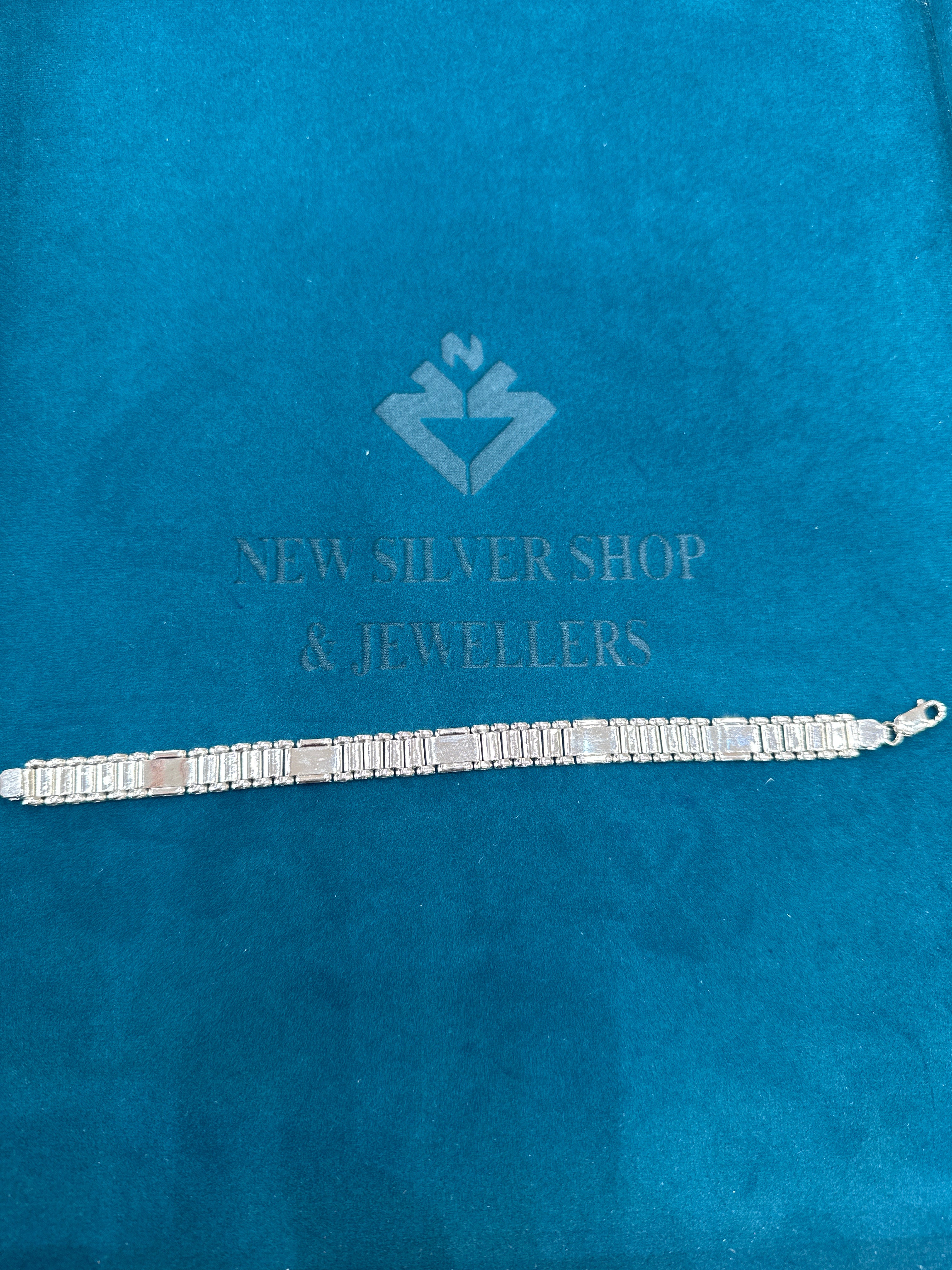 Men’s Designer Silver Bracelet (10mm)