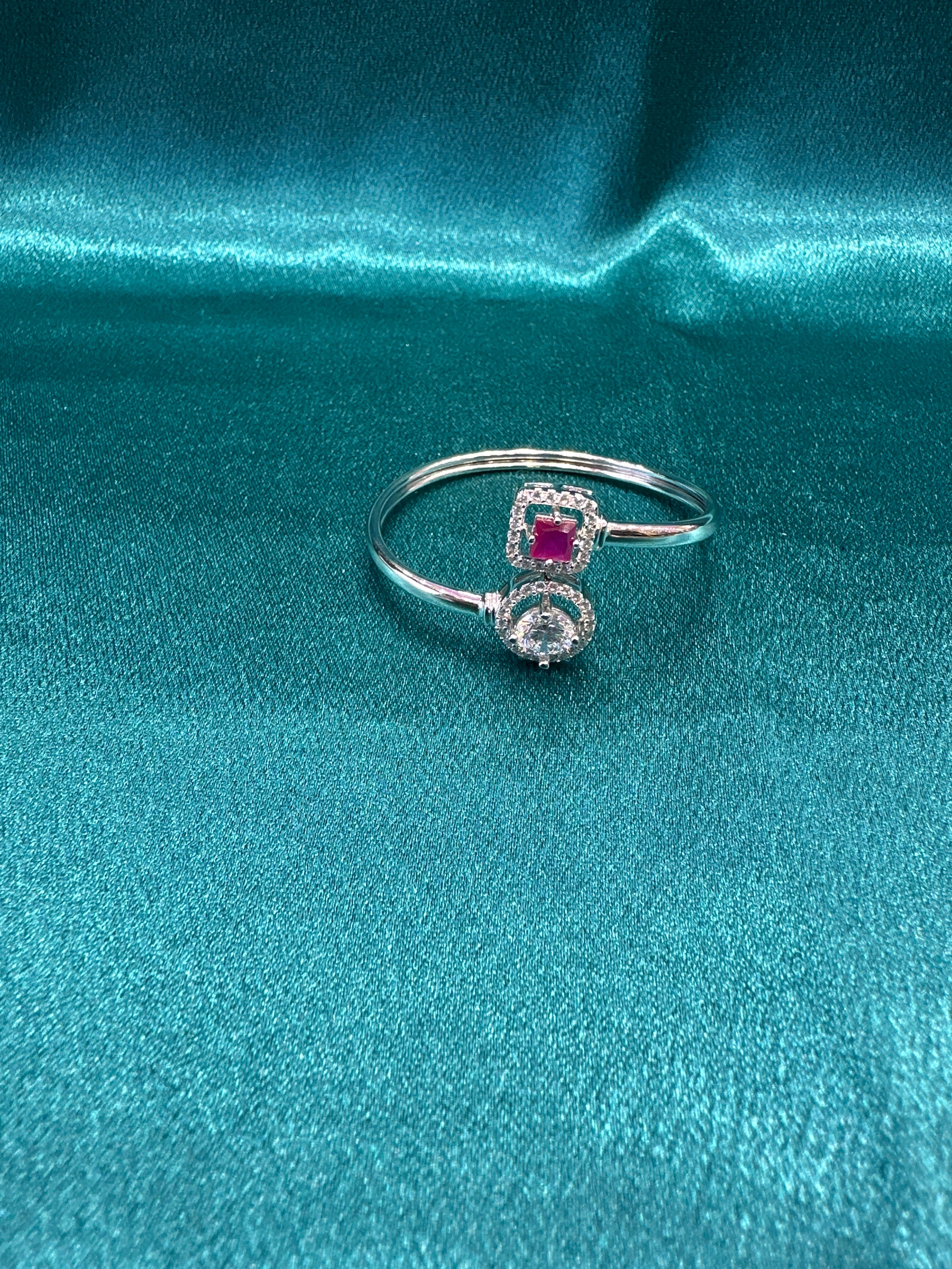 Fancy Silver baby bangles