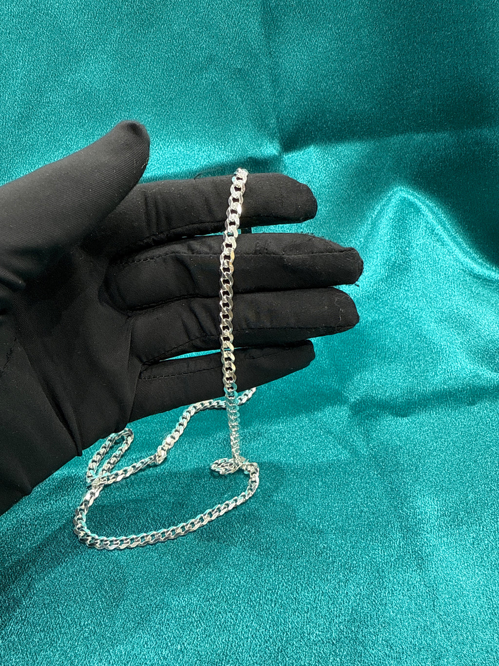 5 mm Cuban link silver chain