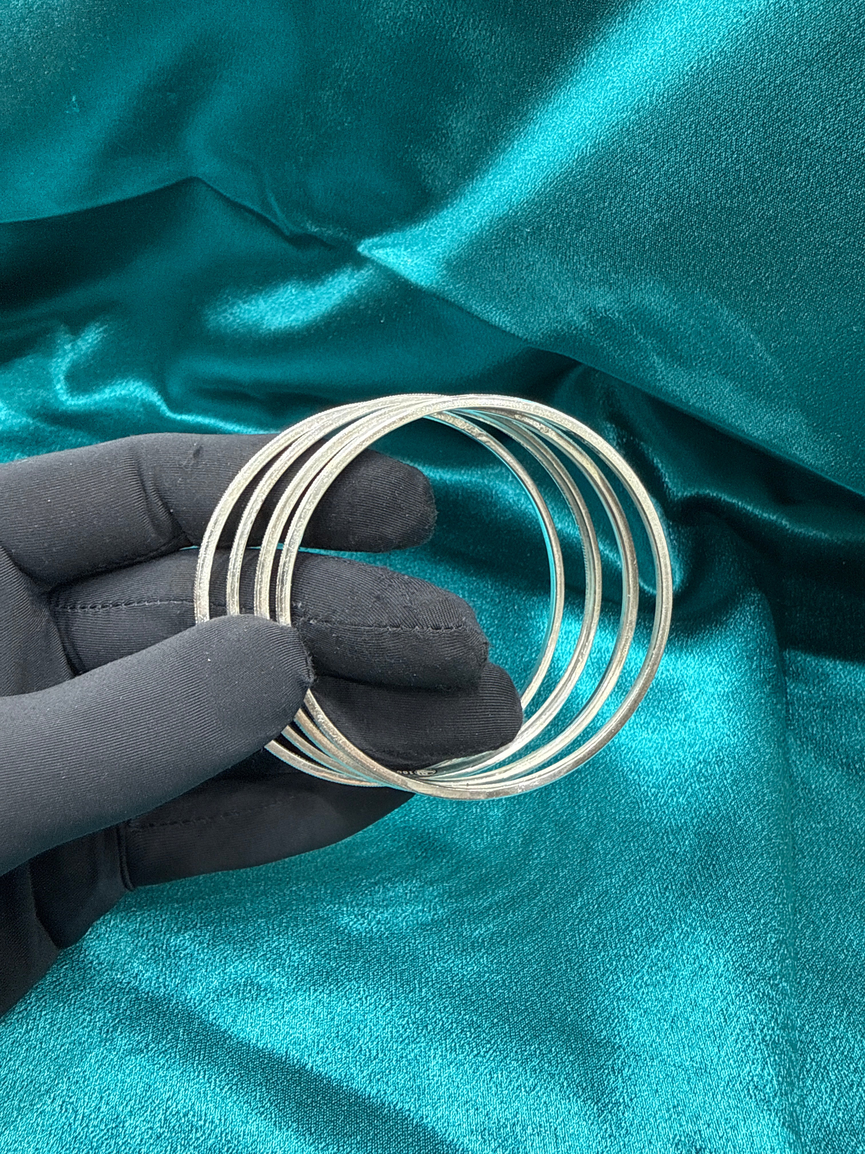 Designer Silver Bangles