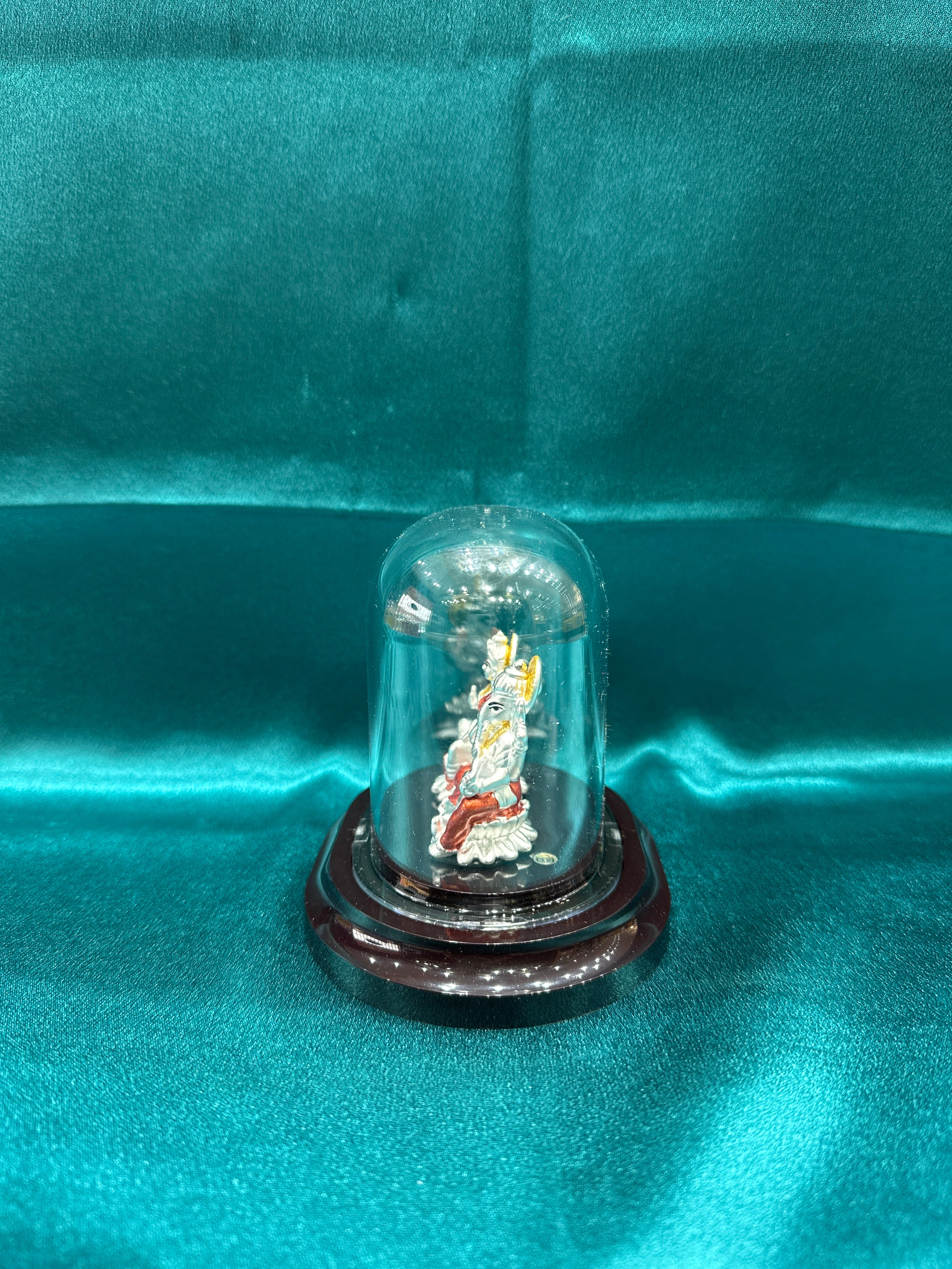 Pure Silver Lakshmi Ganesh ji Idol (Murti)