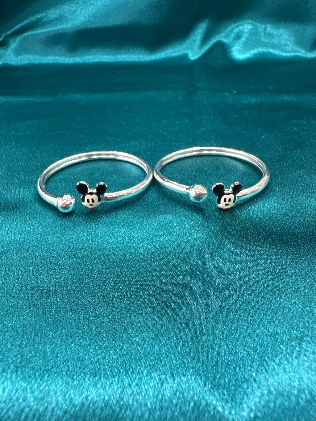 Fancy Silver baby bangles