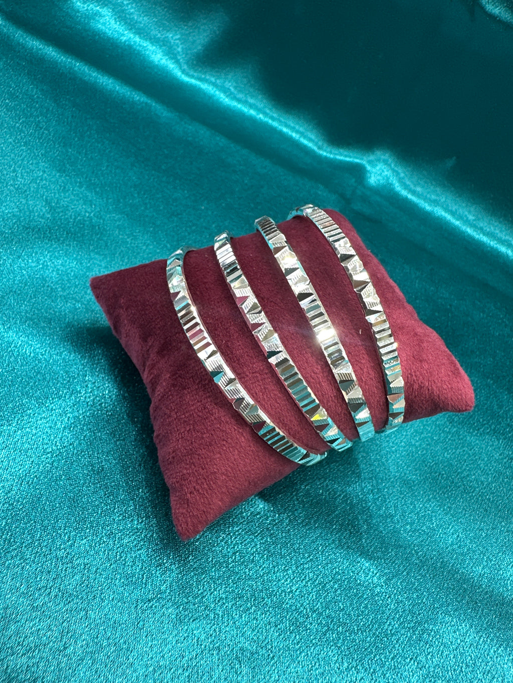 Designer Silver Bangles