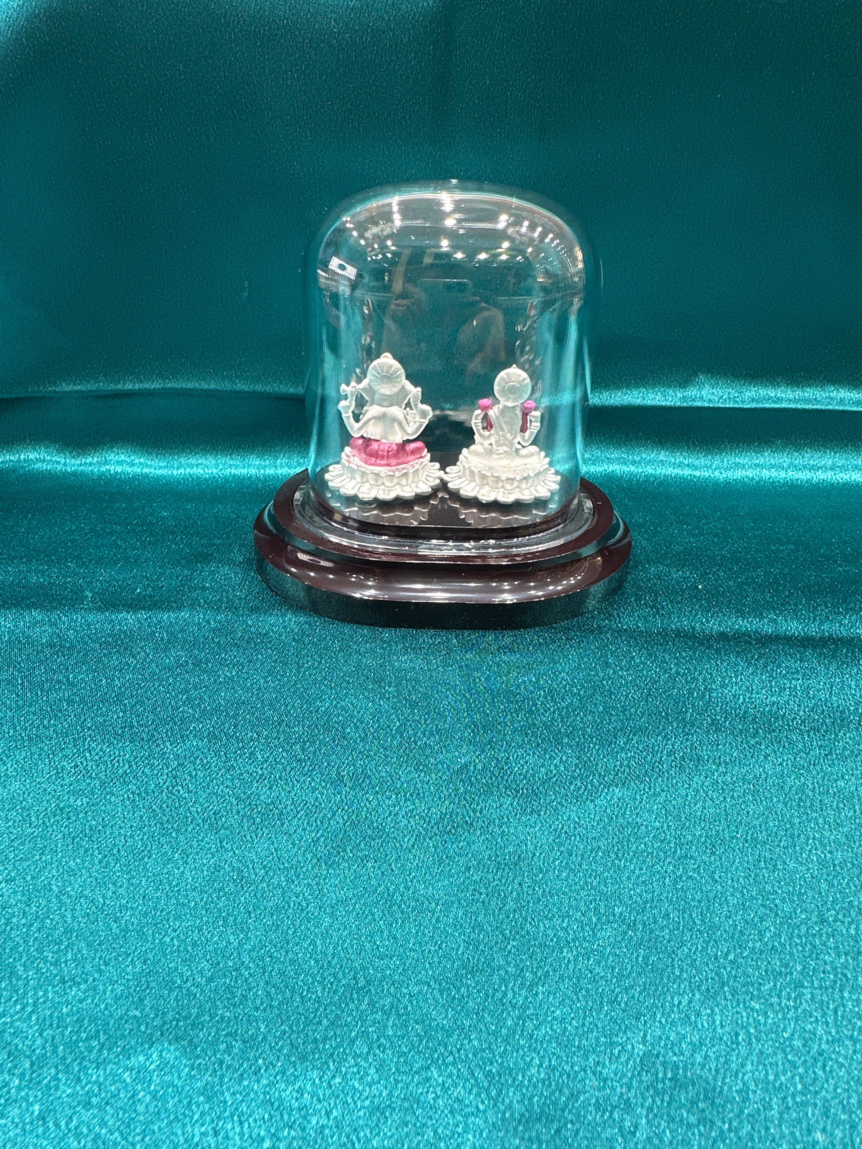 Pure Silver  Ganesh Lakshmi Ji Idol (Murti)