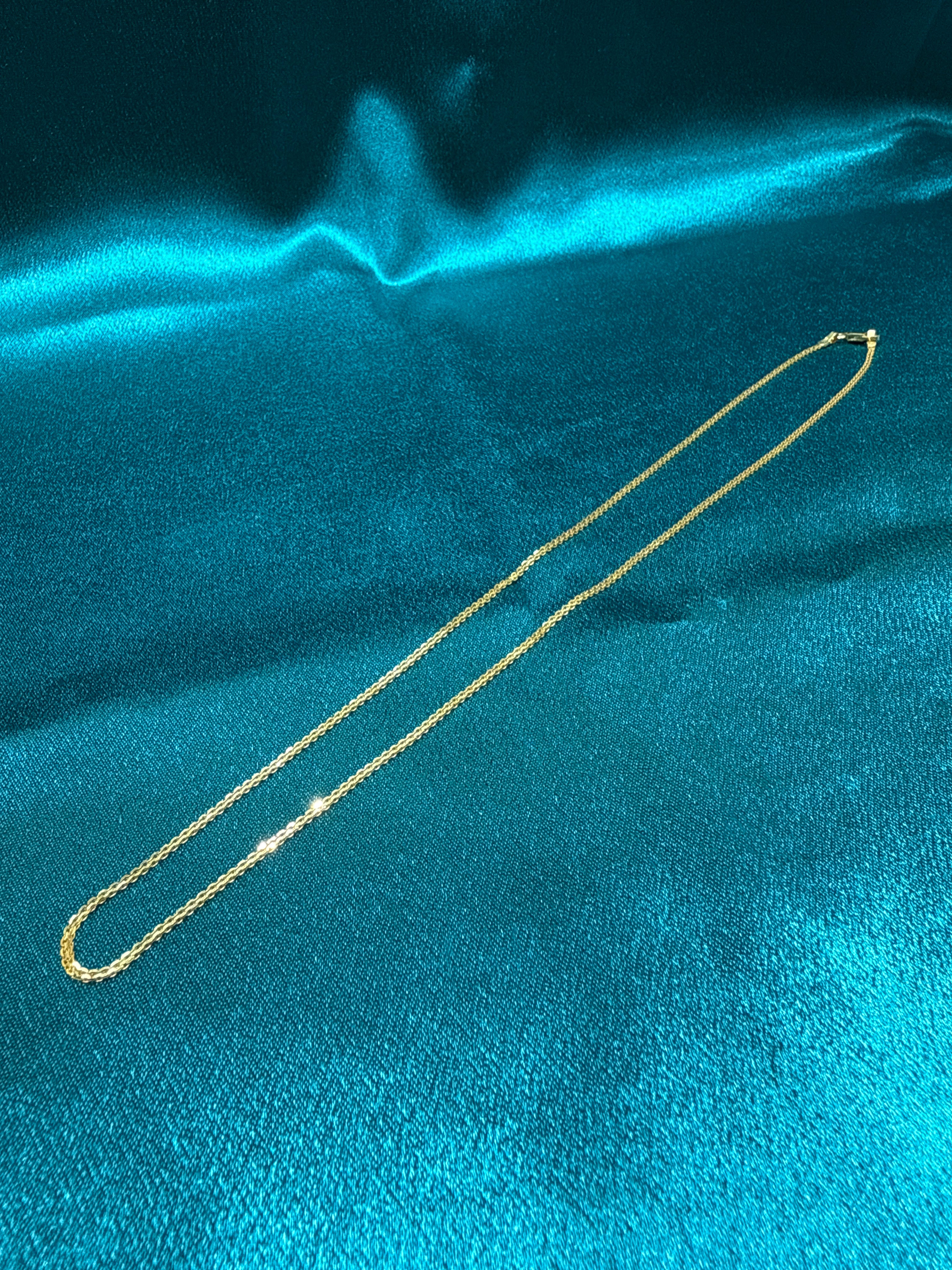 22K Gold Chain (Flat Paperclip Design)