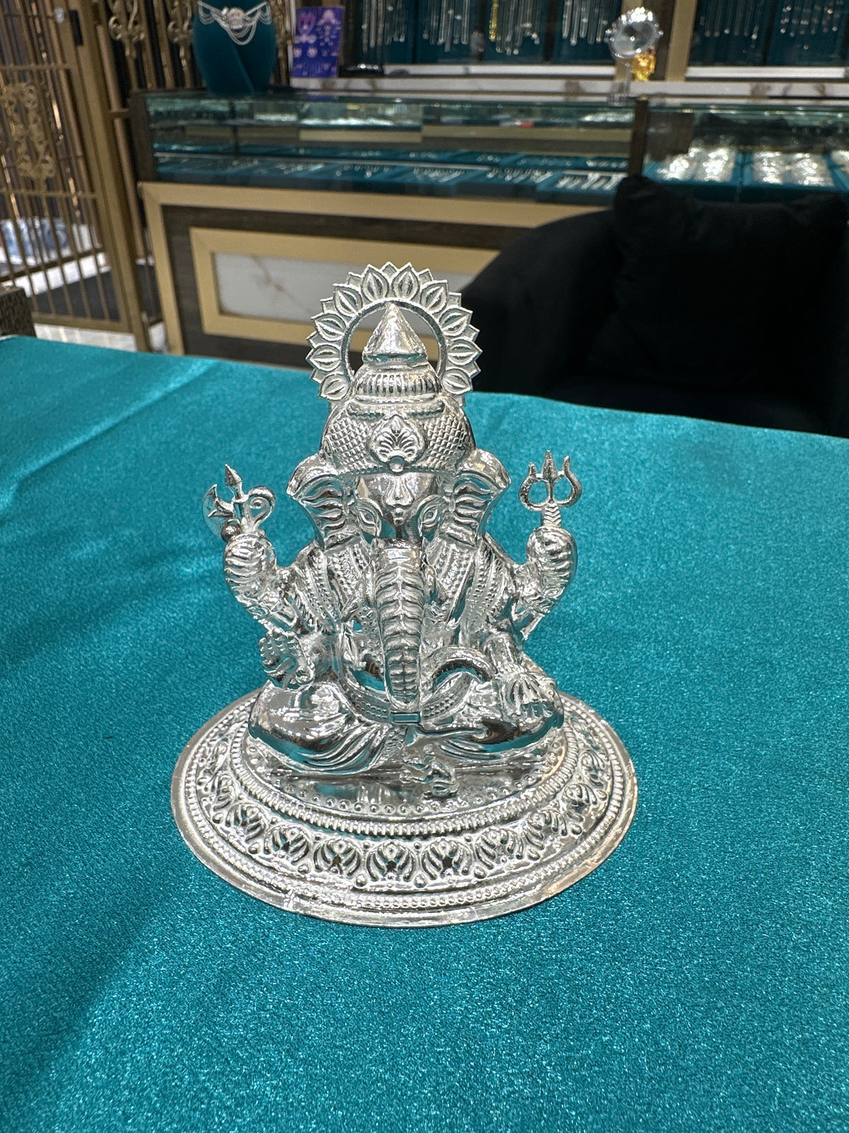 Silver Ganesh Ji Idol