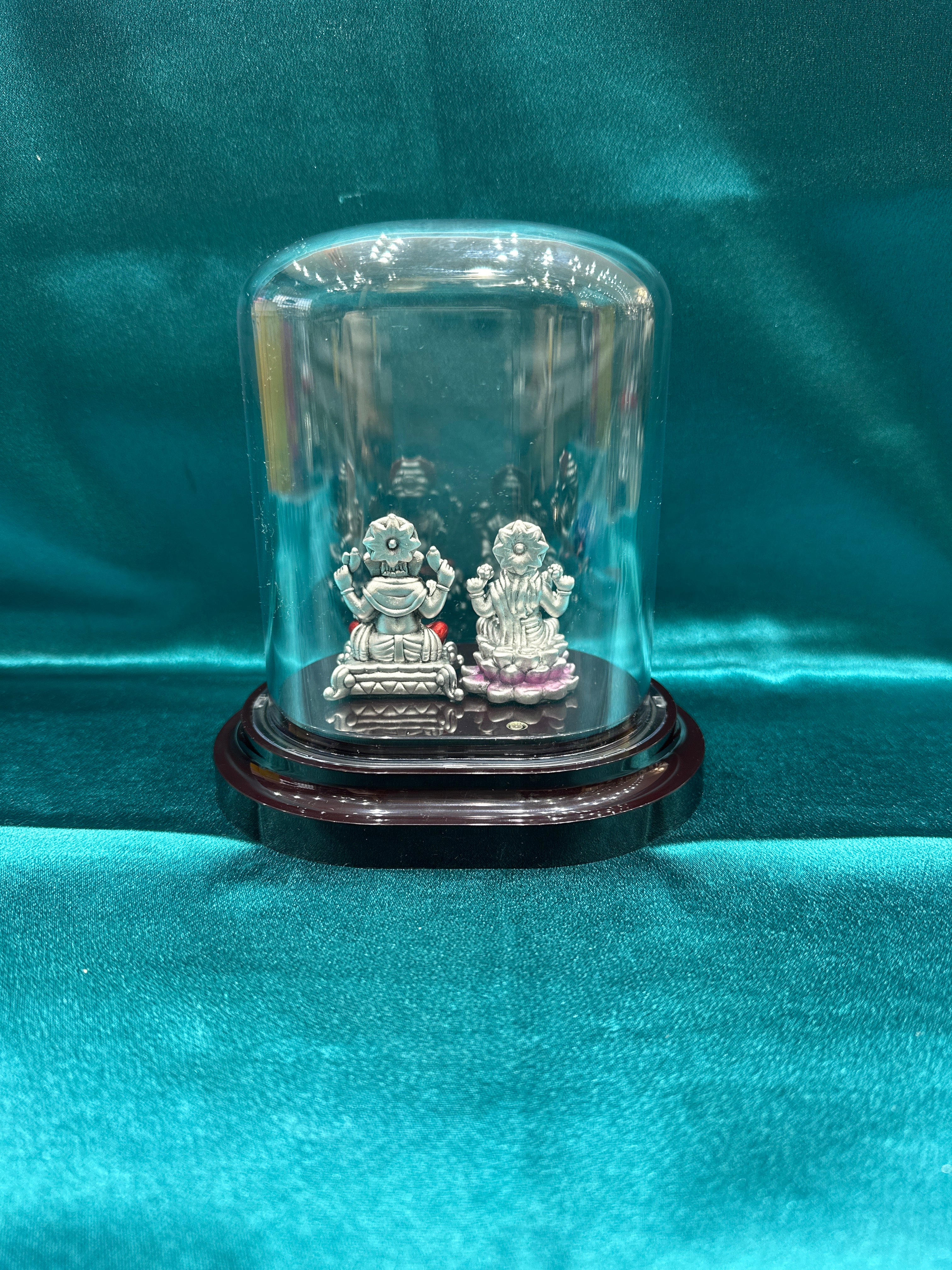 Pure Silver  Lakshmi Ganesh Ji Idol (Murti)