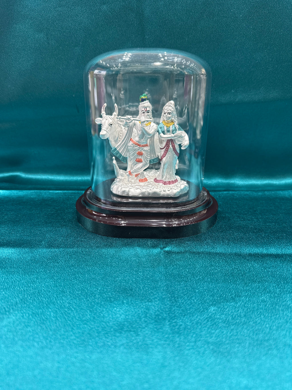 Pure Silver Radha Krishna Ji Idol (Murti)