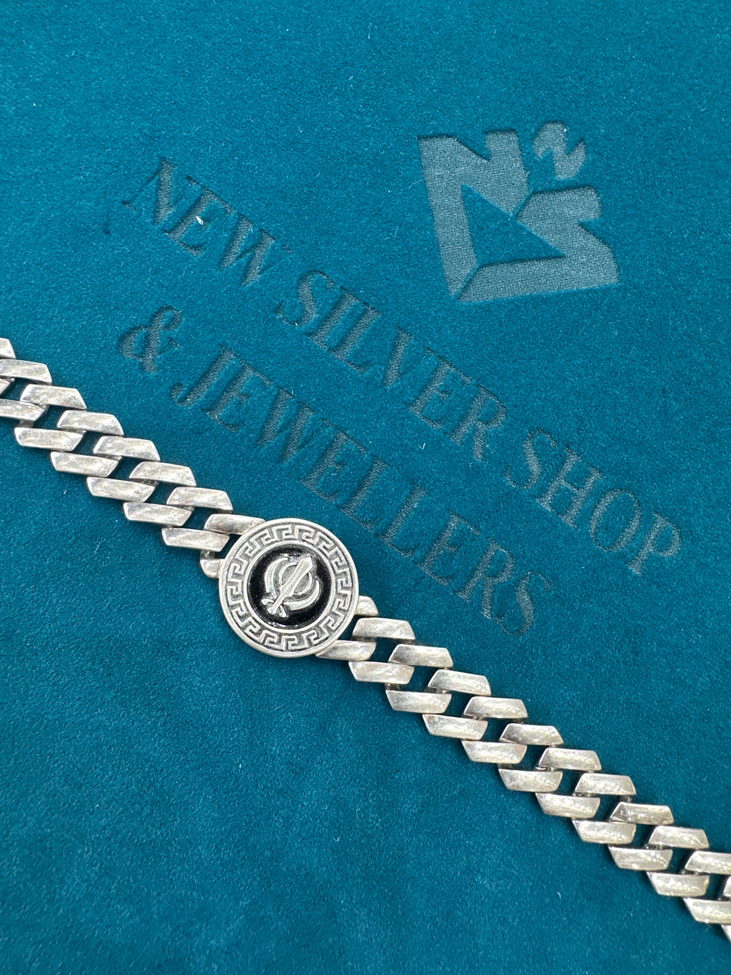 Men’s Designer Silver Bracelet (12mm)