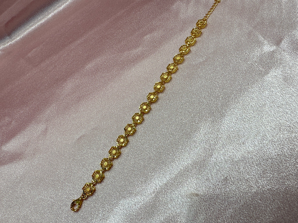 Women’s Fancy Silver Gold plated 925 Bracelet
