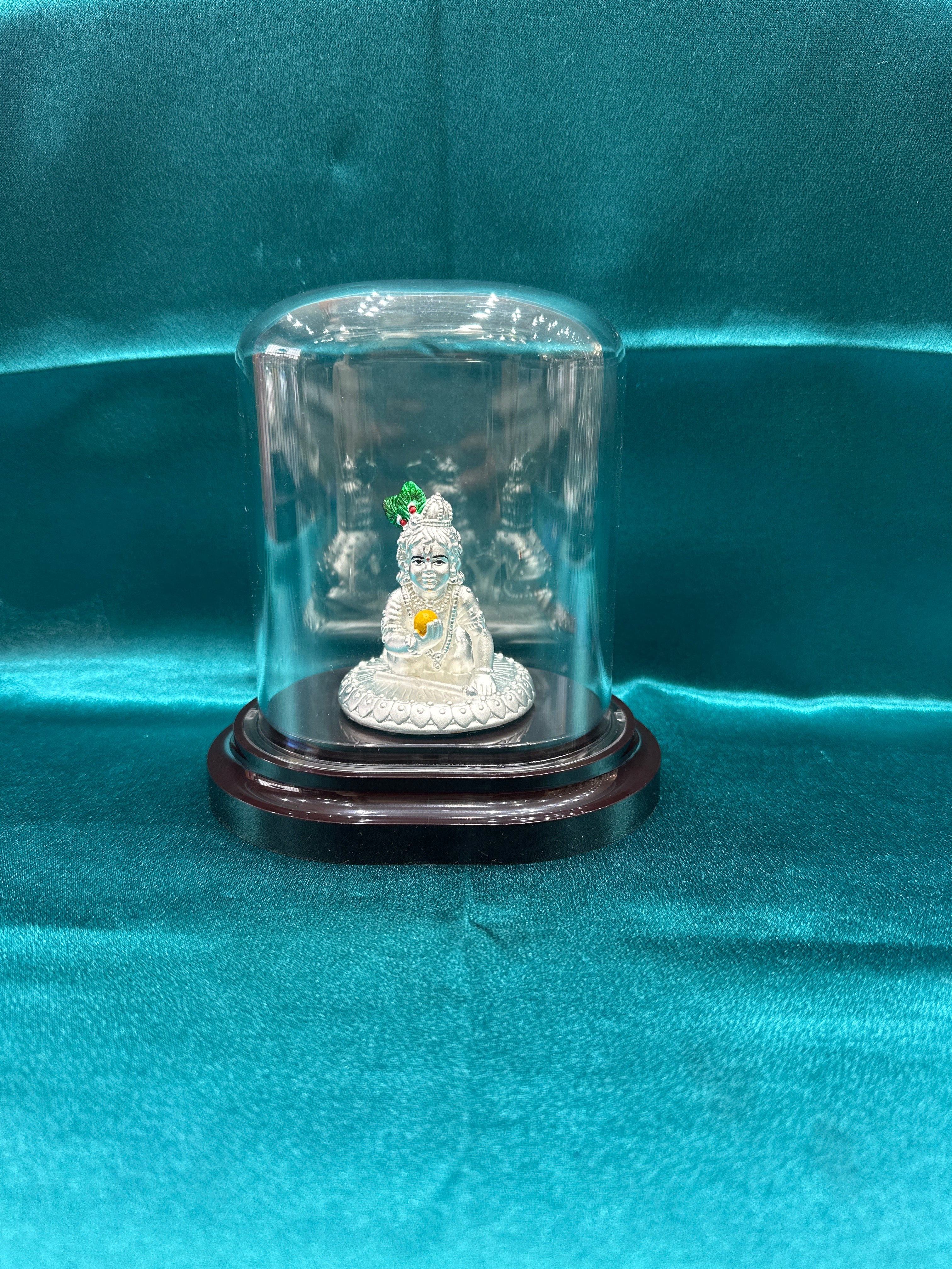 Pure Silver Krishna Ji Idol (Murti)
