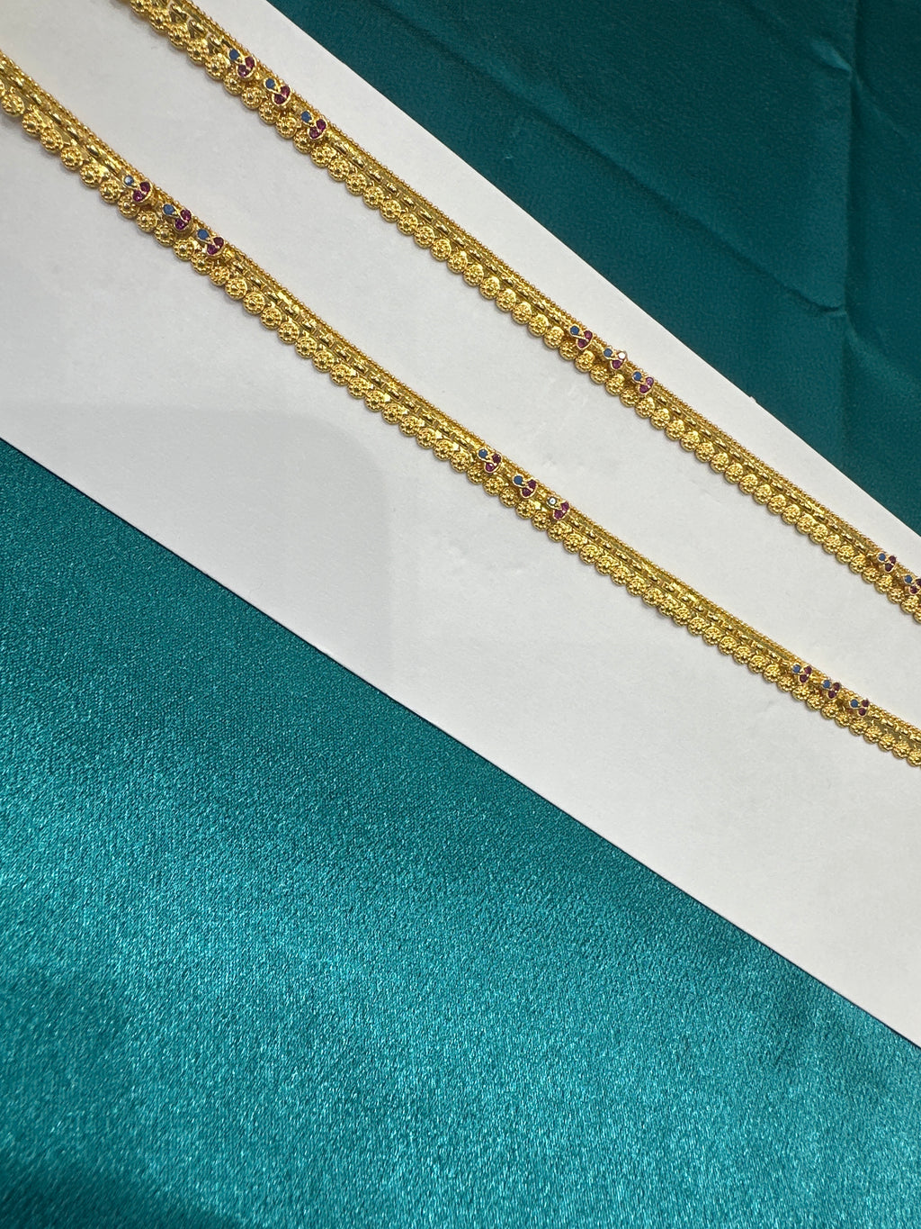 Women’s Fancy/Traditional Silver Gold plated Anklet